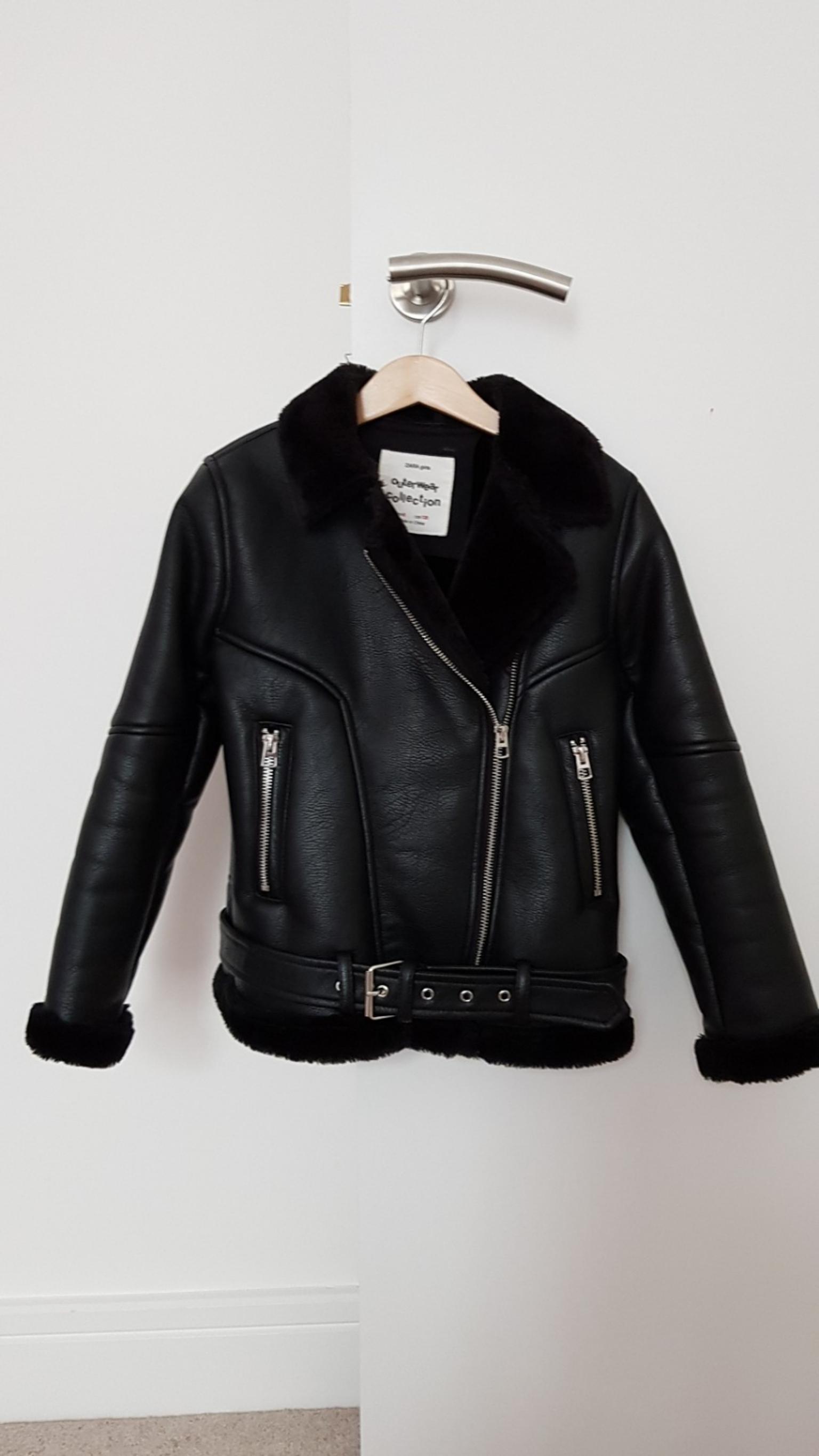 zara black jacket leather