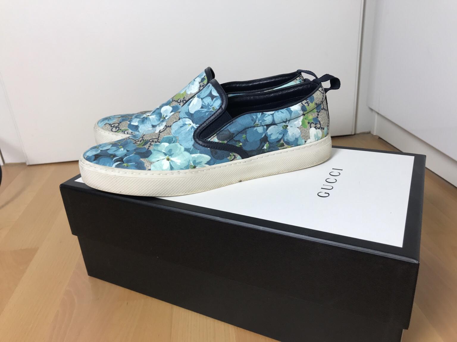 gucci bloom slip on sneakers