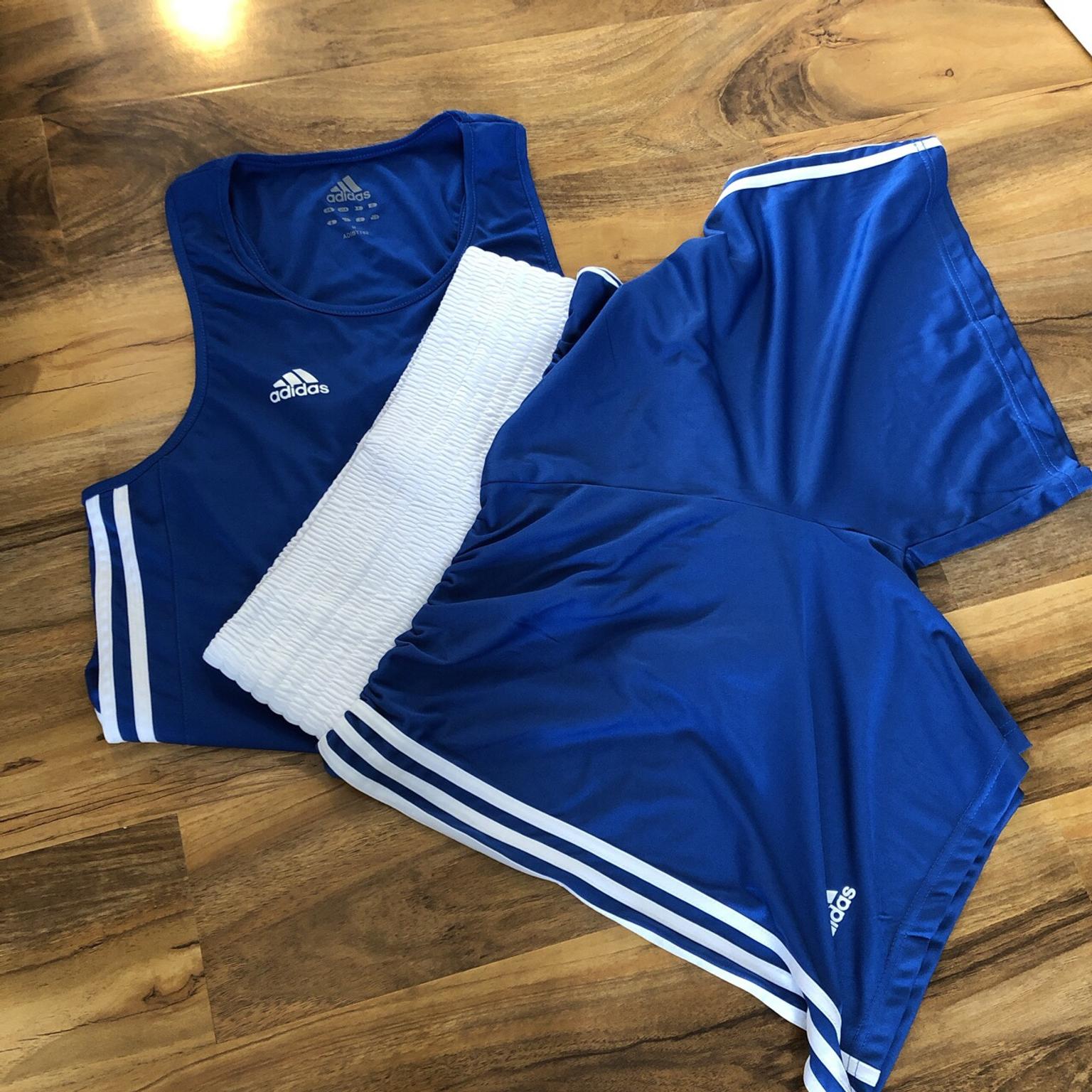 adidas boxing vest and shorts set