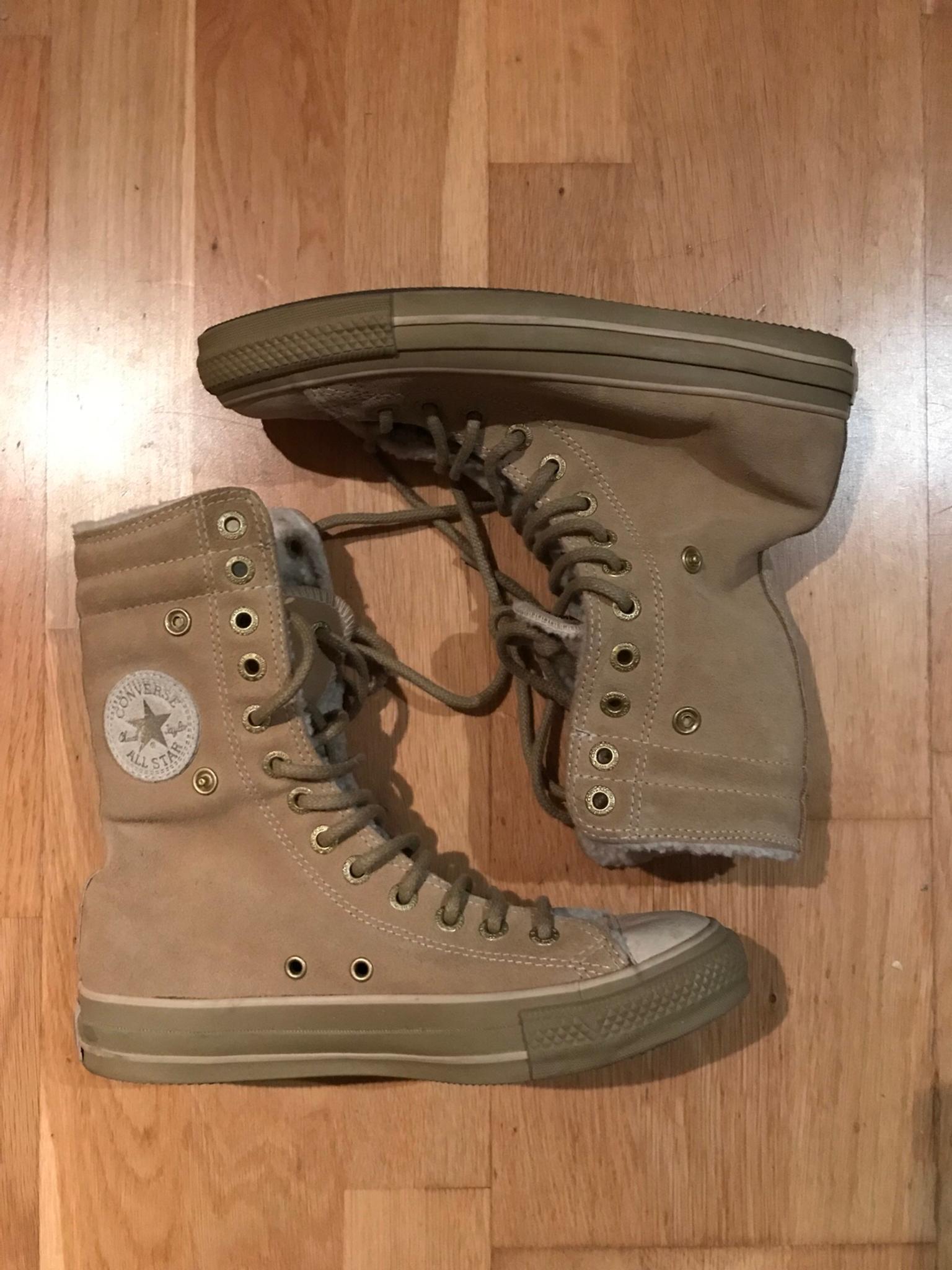 fur lined converse boots uk
