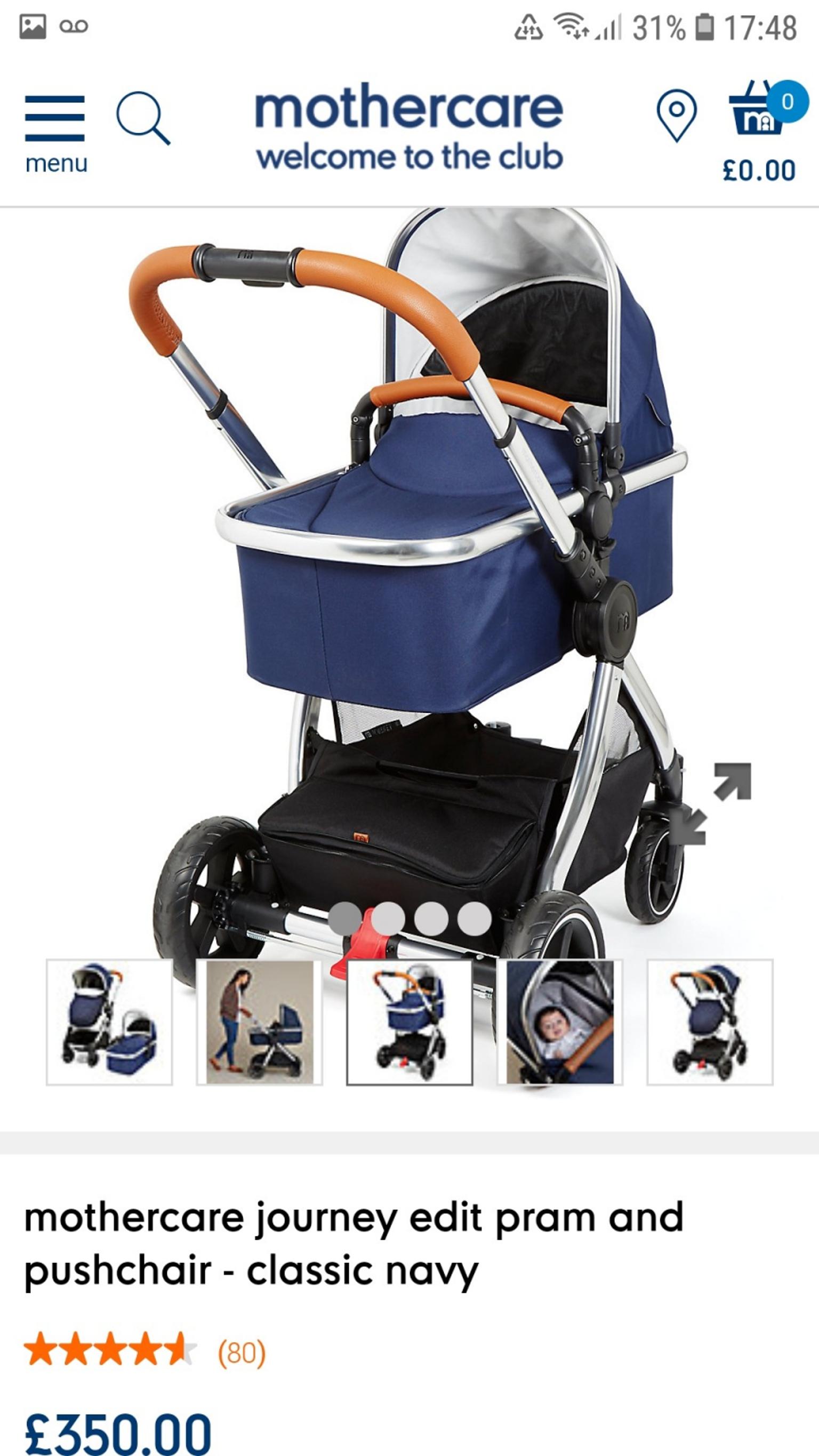 mothercare journey pushchair age