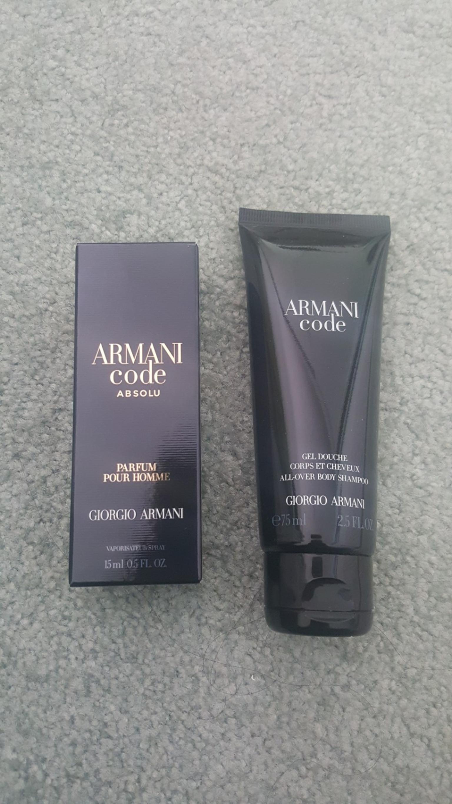 armani code all over body shampoo