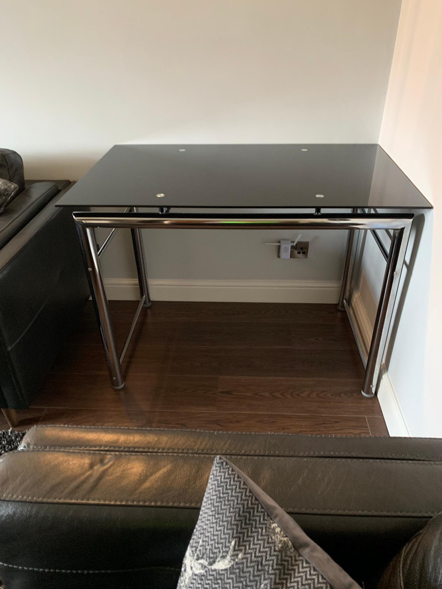Computer Desk Black And Chrome In Wigan For Free For Sale Shpock