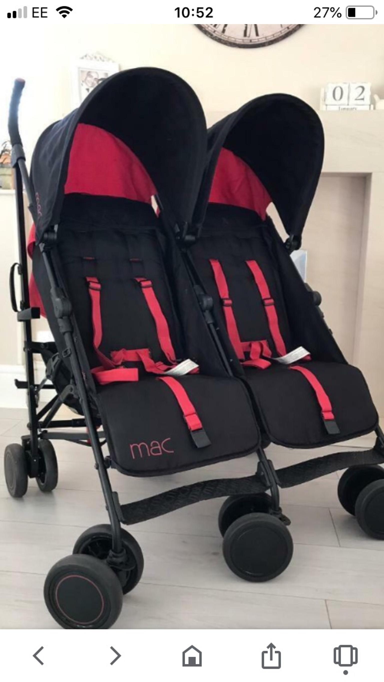 maclaren double stroller used