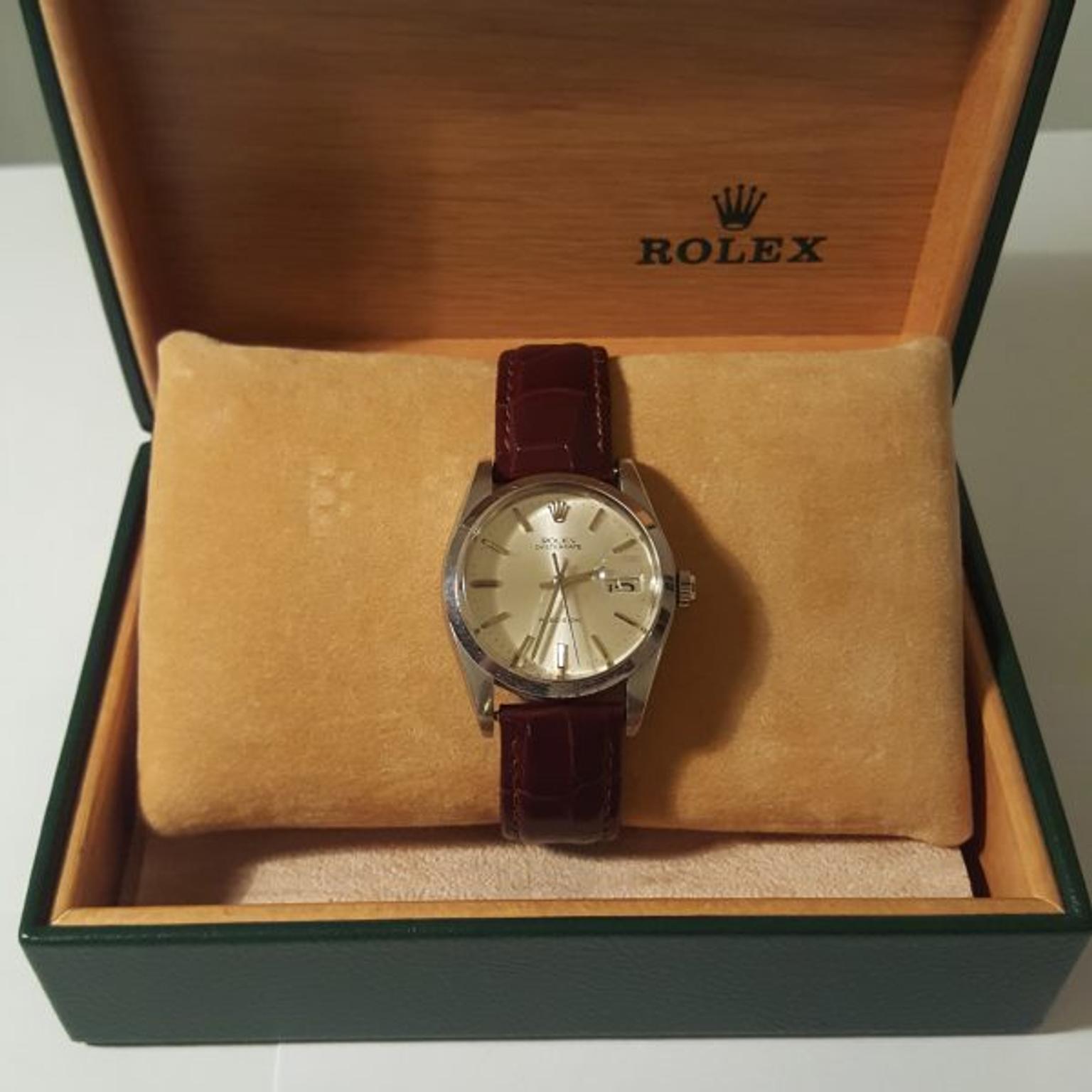 rolex with leather strap price