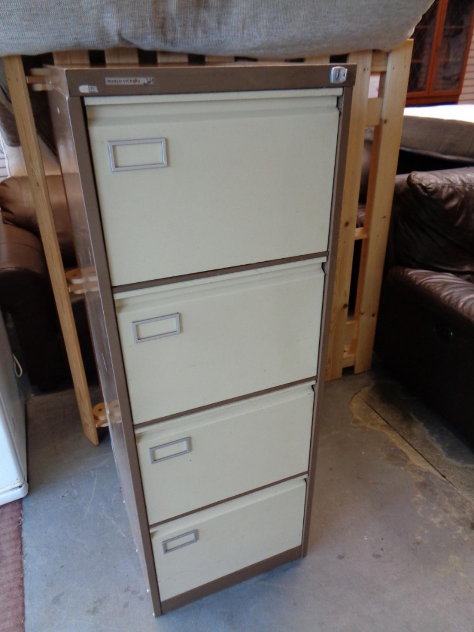 Roneo Vickers 4 Drawer Filing Cabinet W Key In S2 Sheffield For