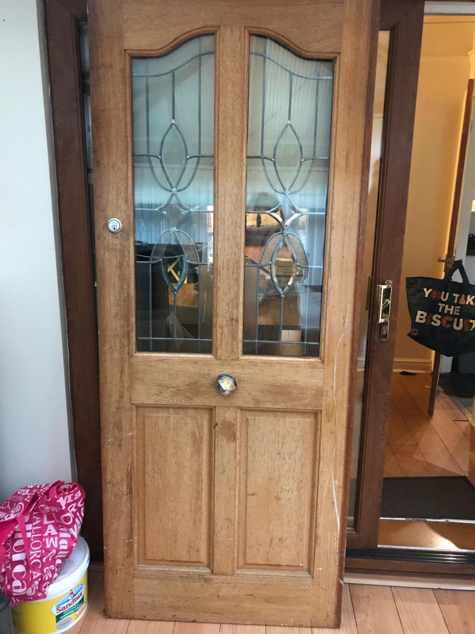 Solid Hardwood Front Door Collect Only