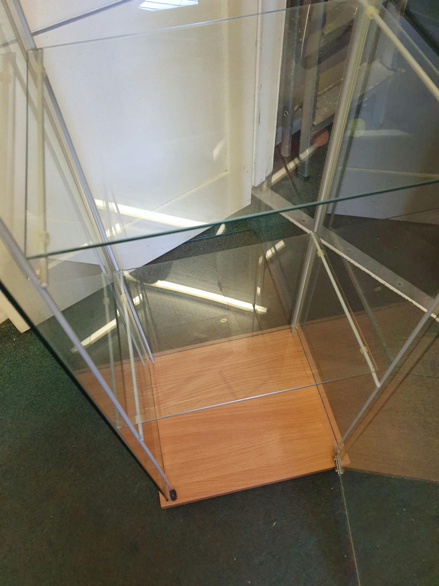 Glass Display Cabinet With Lock And 2 Keys In Cf83 Caerphilly Fur