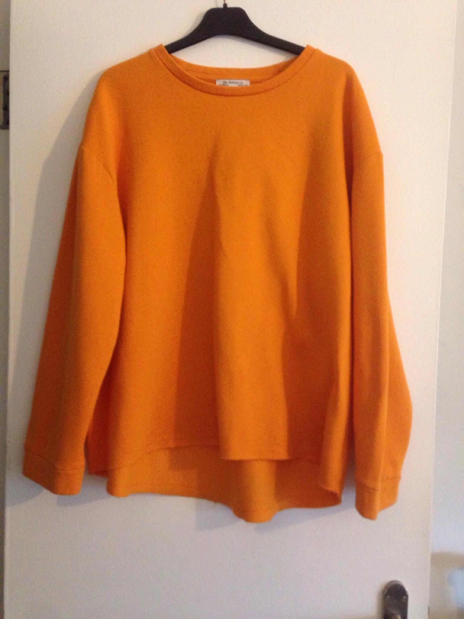 zara orange sweatshirt