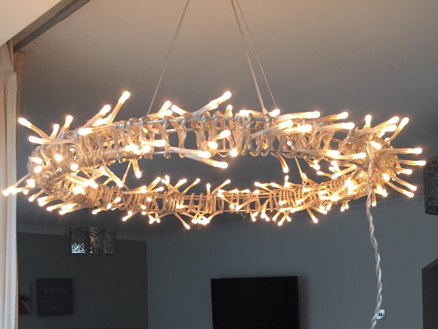 Ikea Glansa Huge Hanging Fairy Light Wreath In Ng14 Sherwood