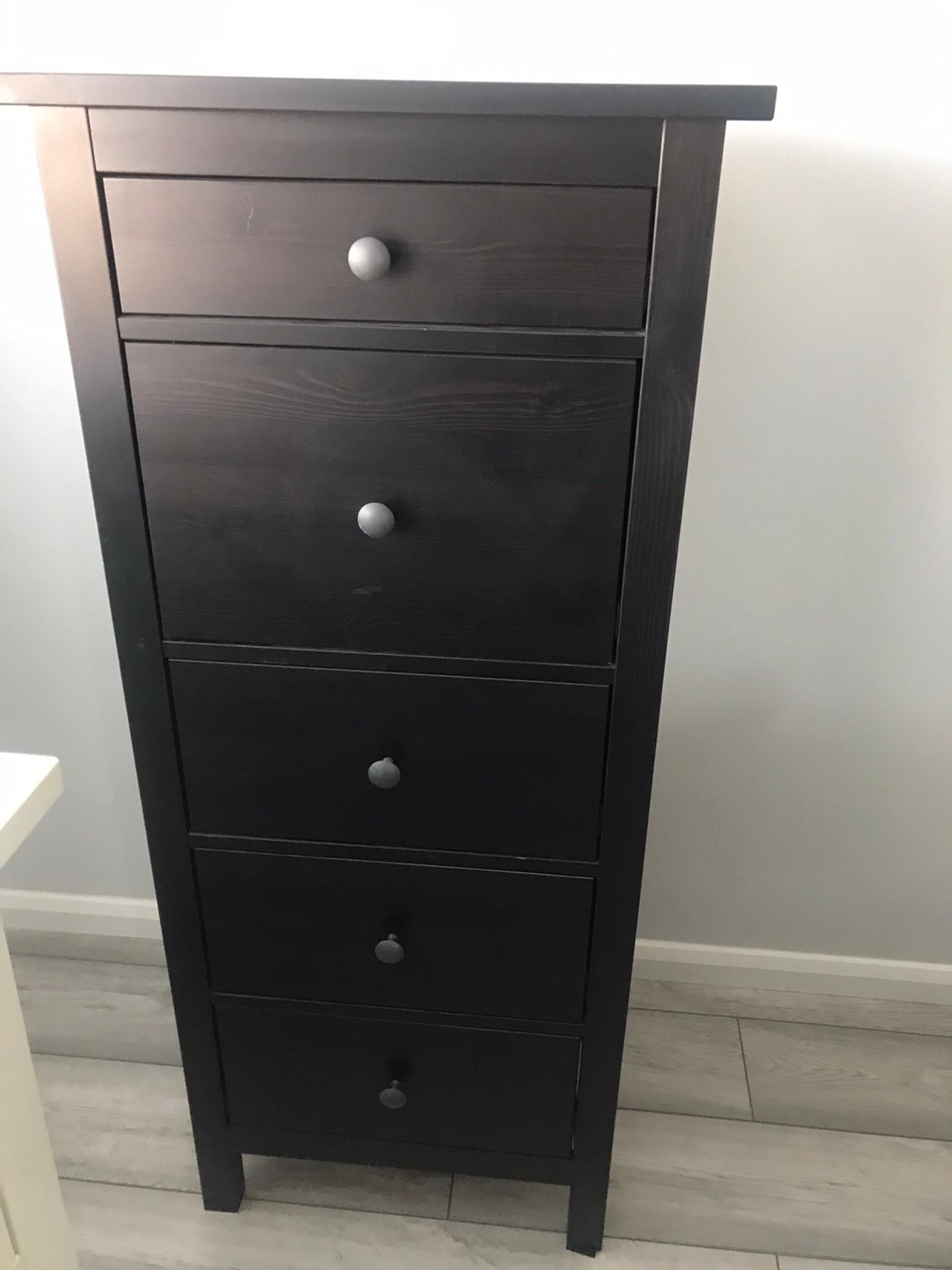 Ikea Hemnes Black Brown Tallboy In Rochester For 60 00 For Sale