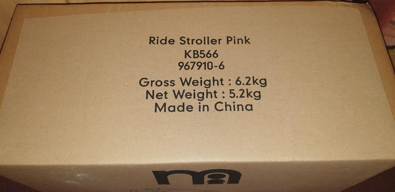 mothercare ride stroller pink