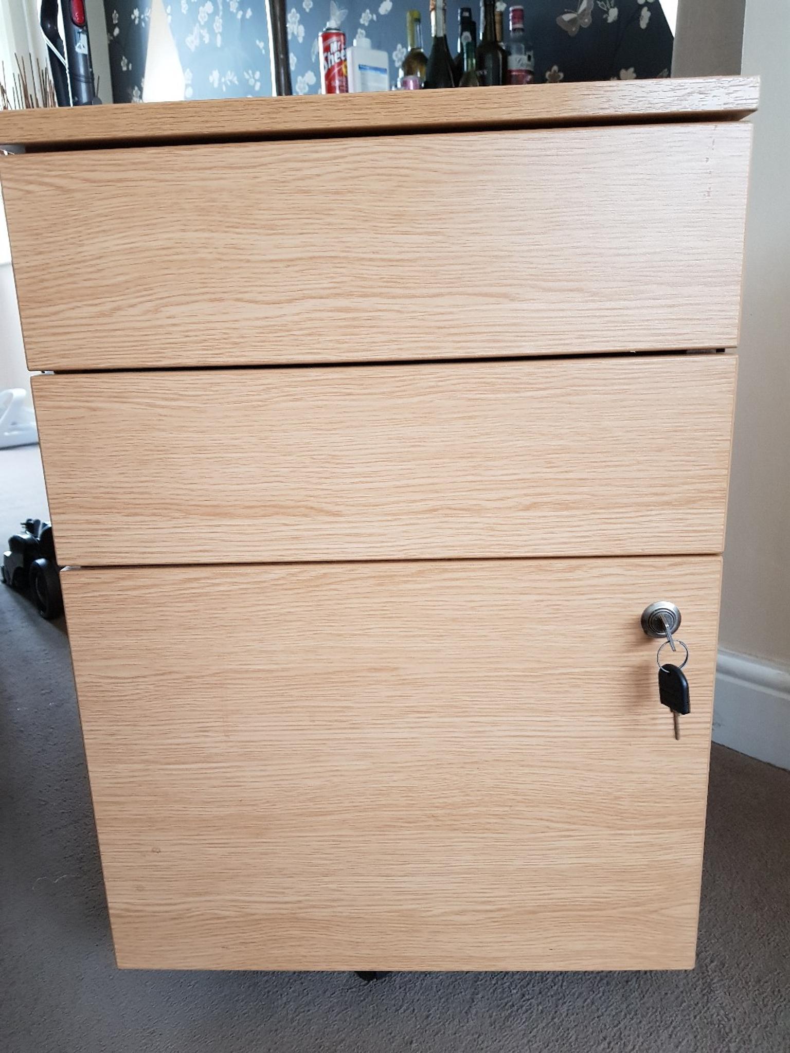Pine Filing Cabinet 3 Drawer Lockable In B38 Birmingham For