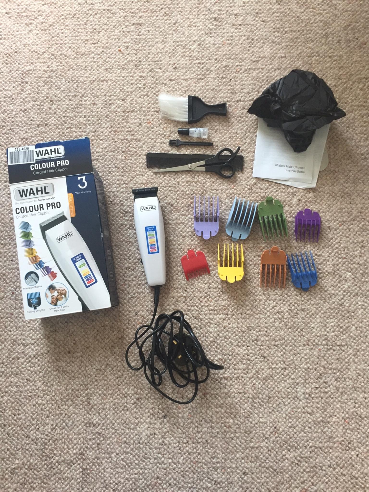 wahl colour pro corded clipper kit