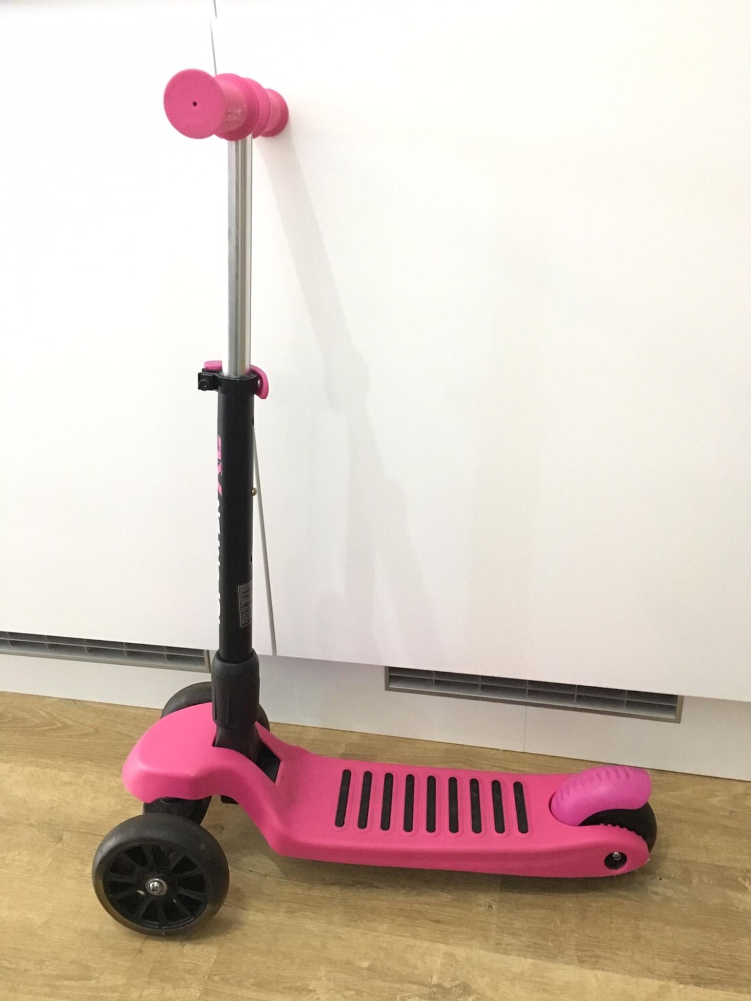 isporter xl led pink & black scooter