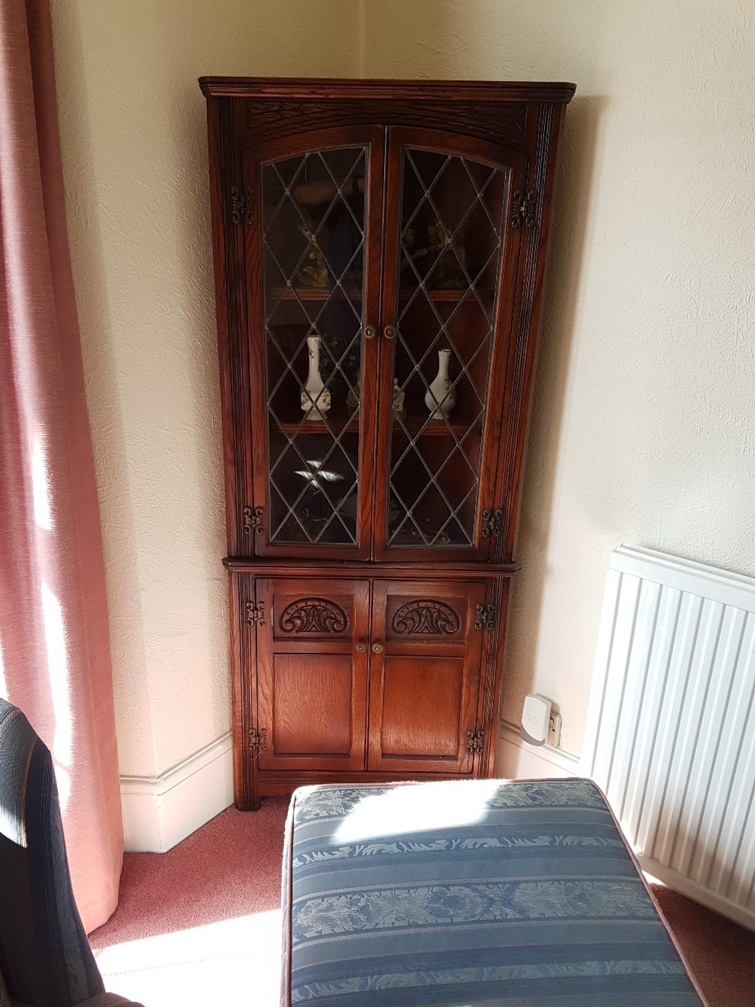 Wood Bros Dark Oak Corner Cabinet In En10 Broxbourne For 55 00