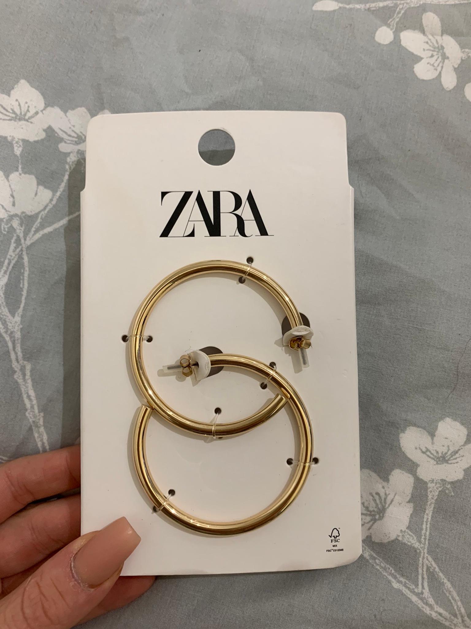 zara gold hoop earrings