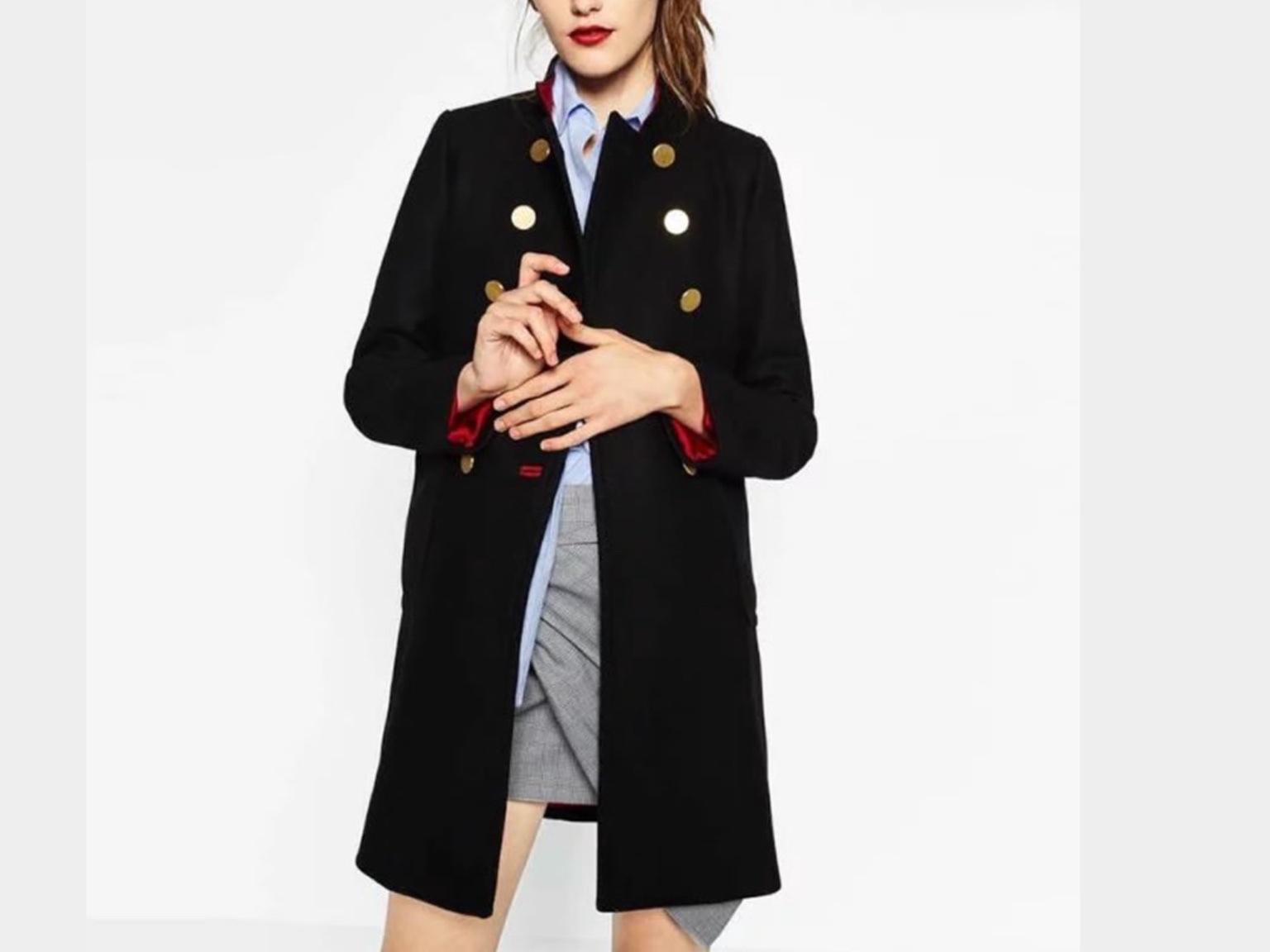 Zara Military Style women coat jacket 
