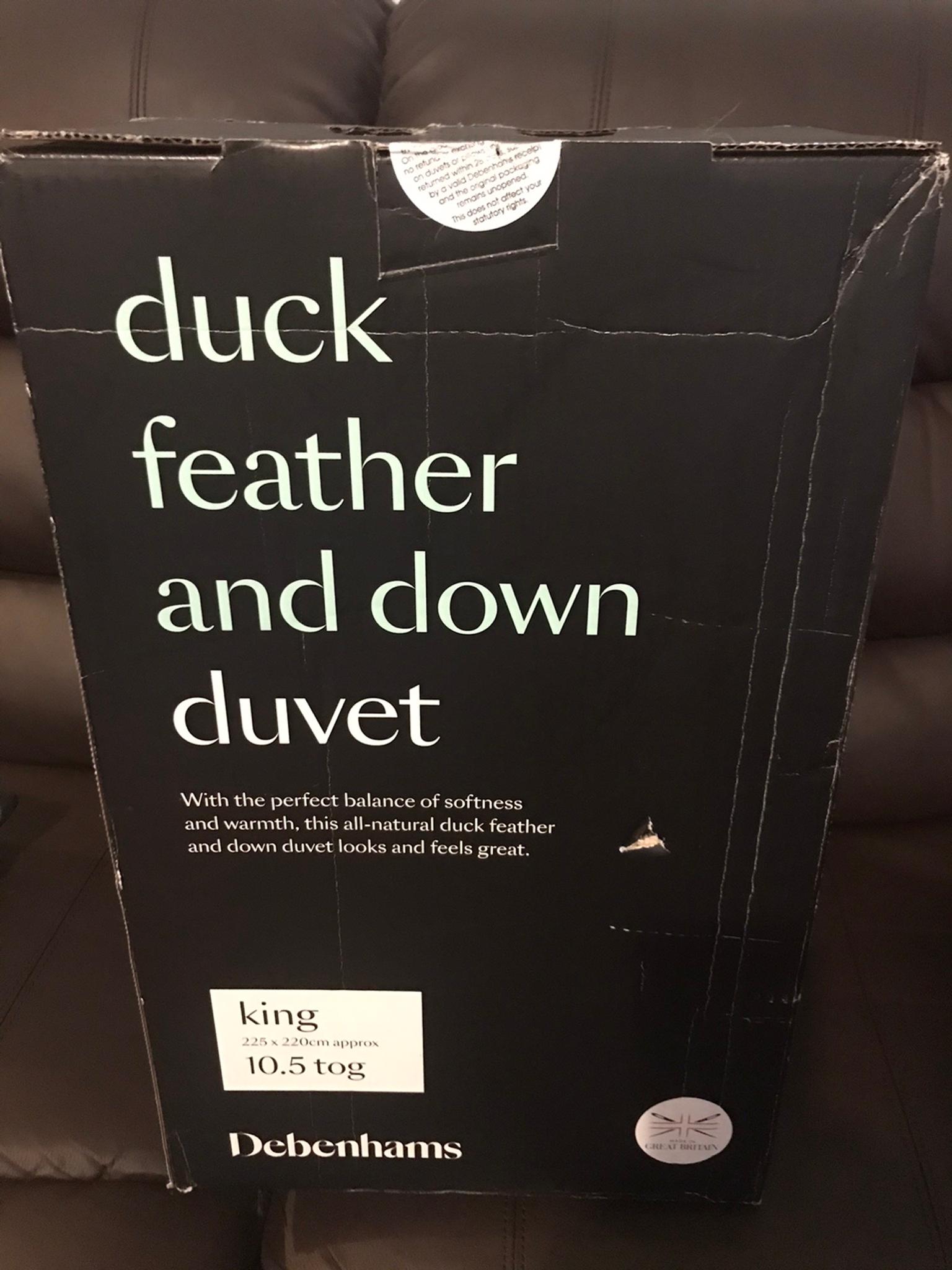 debenhams duck feather and down duvet