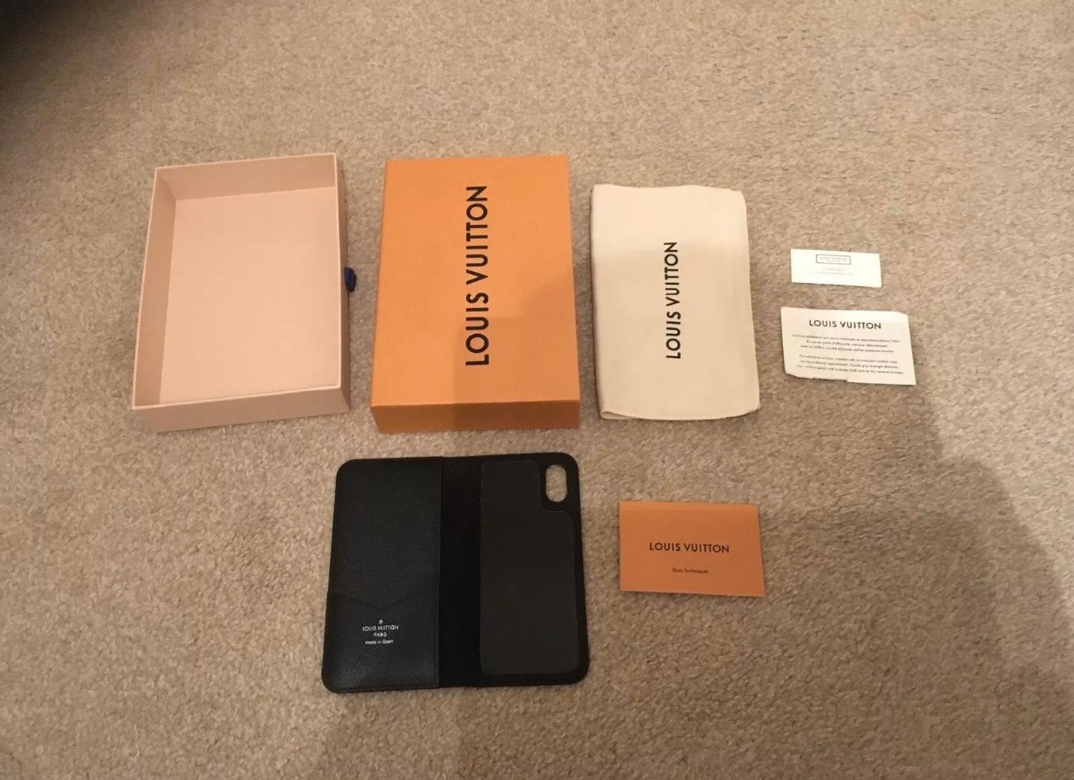 Louis Vuitton iPhone X/XS Folio Case in SW20 London Borough of Sutton for £100.00 for sale | Shpock