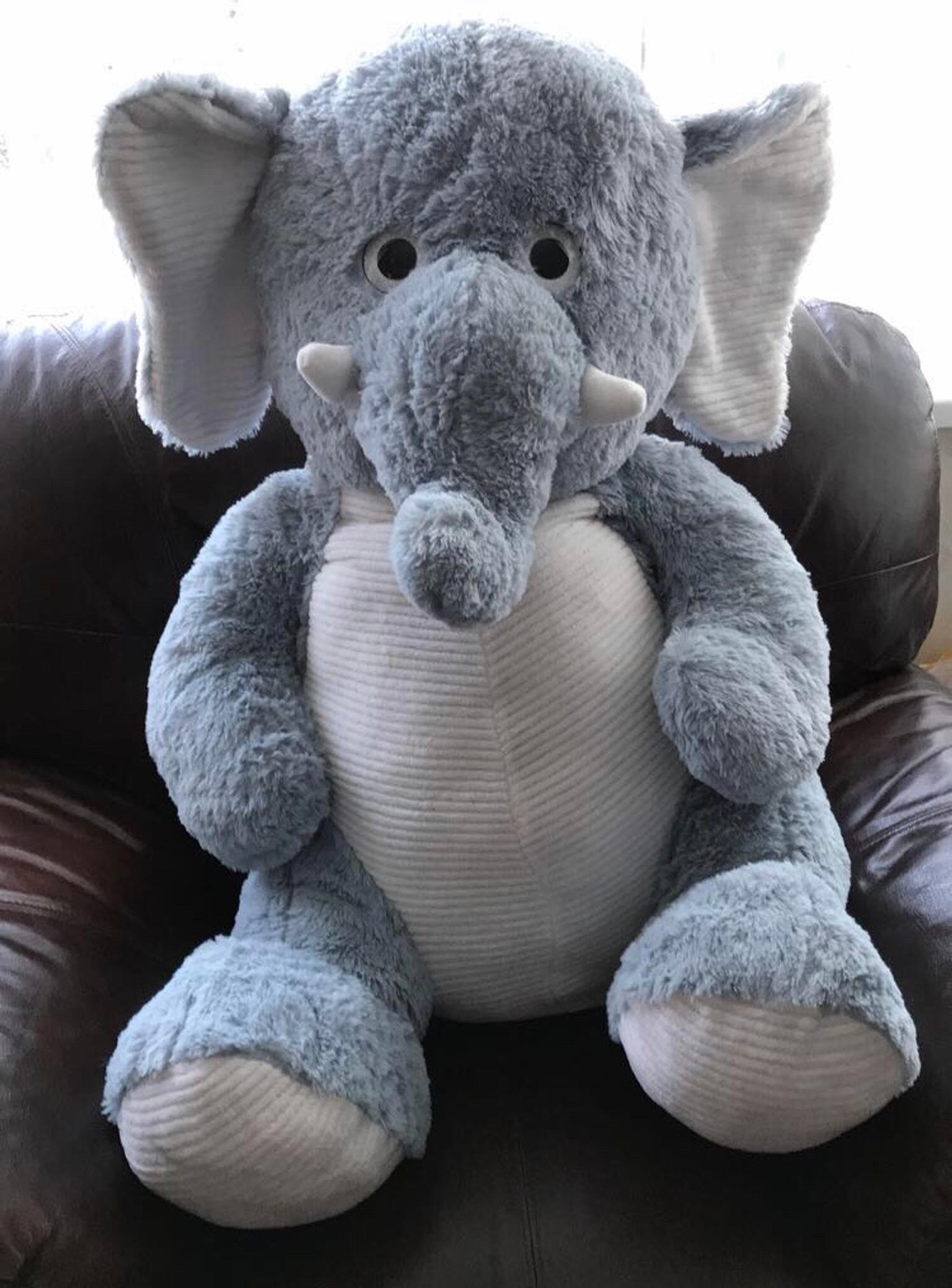 grey elephant teddy bear