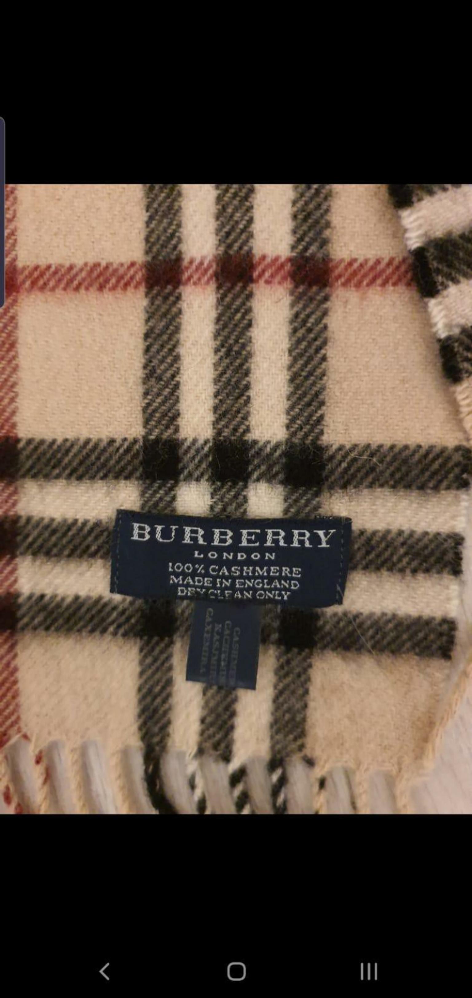 burberry scarf sizes