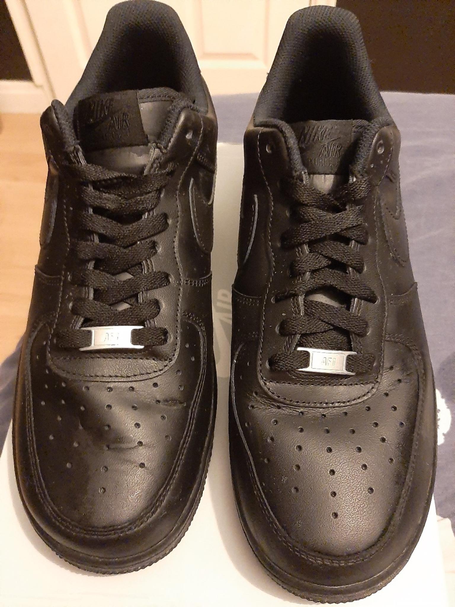 black air force ones size 10