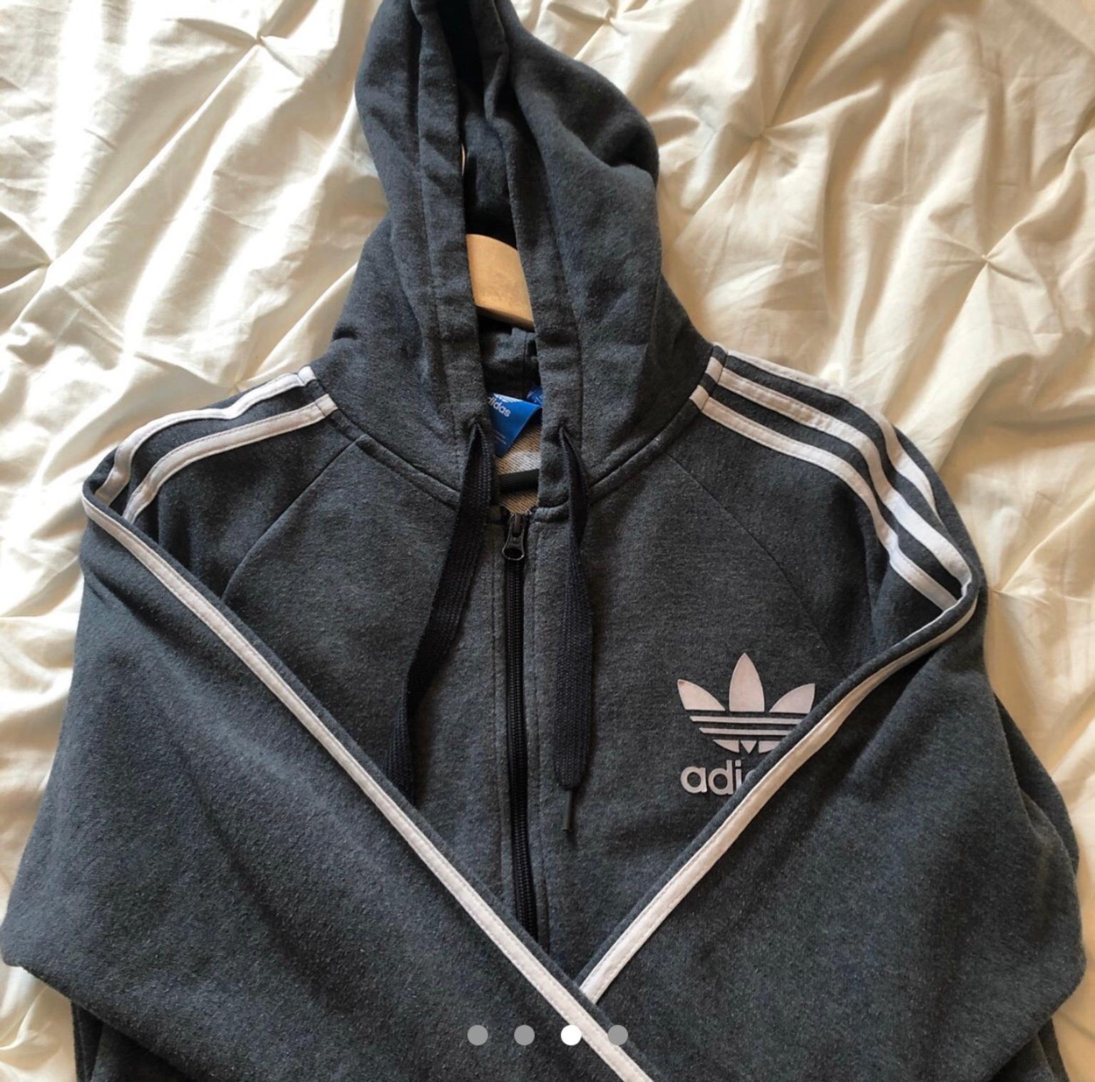 adidas hoodie dark grey