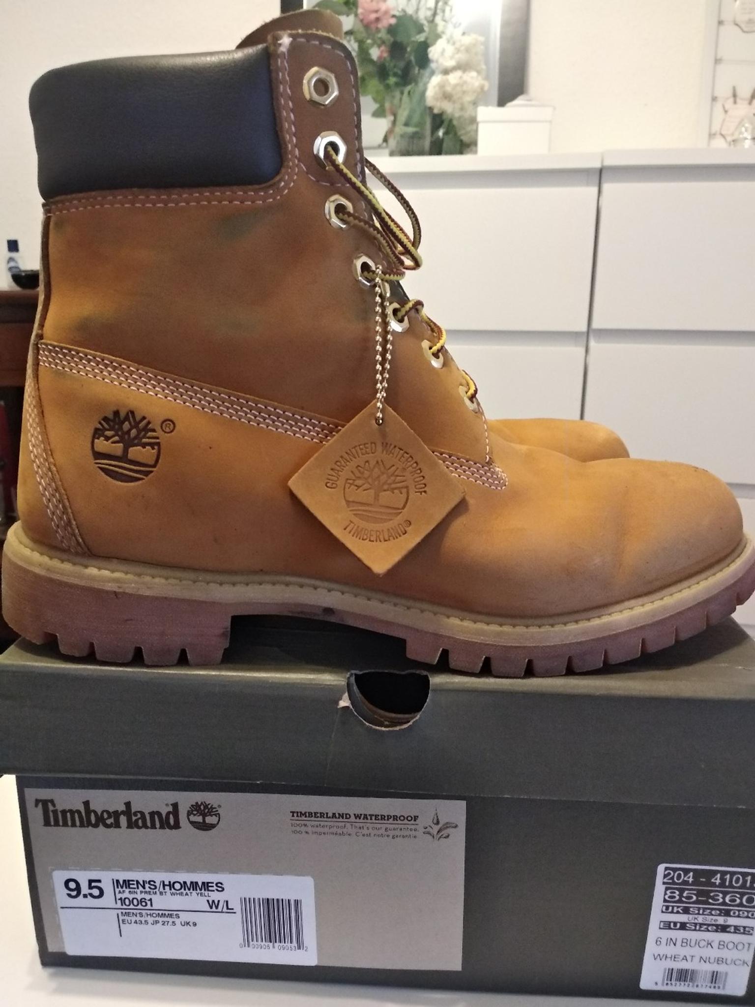 mens timberland boots size 9