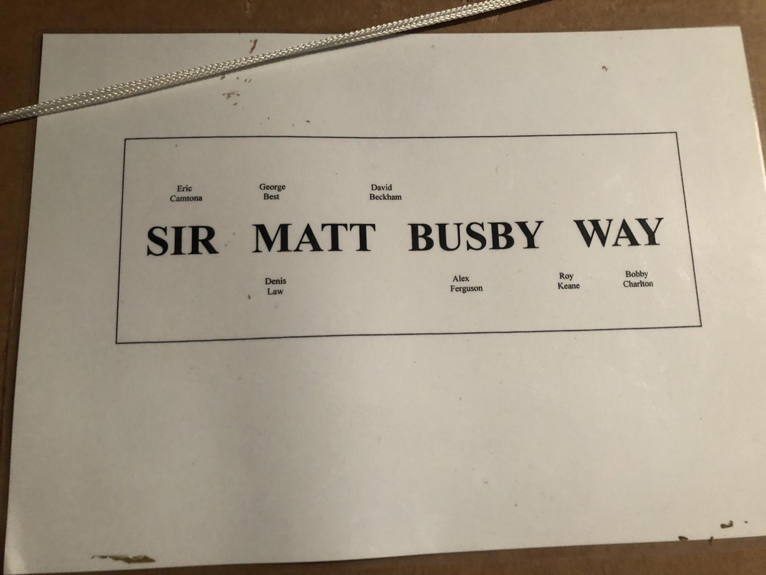 Sir Matt Busby Framed Photo