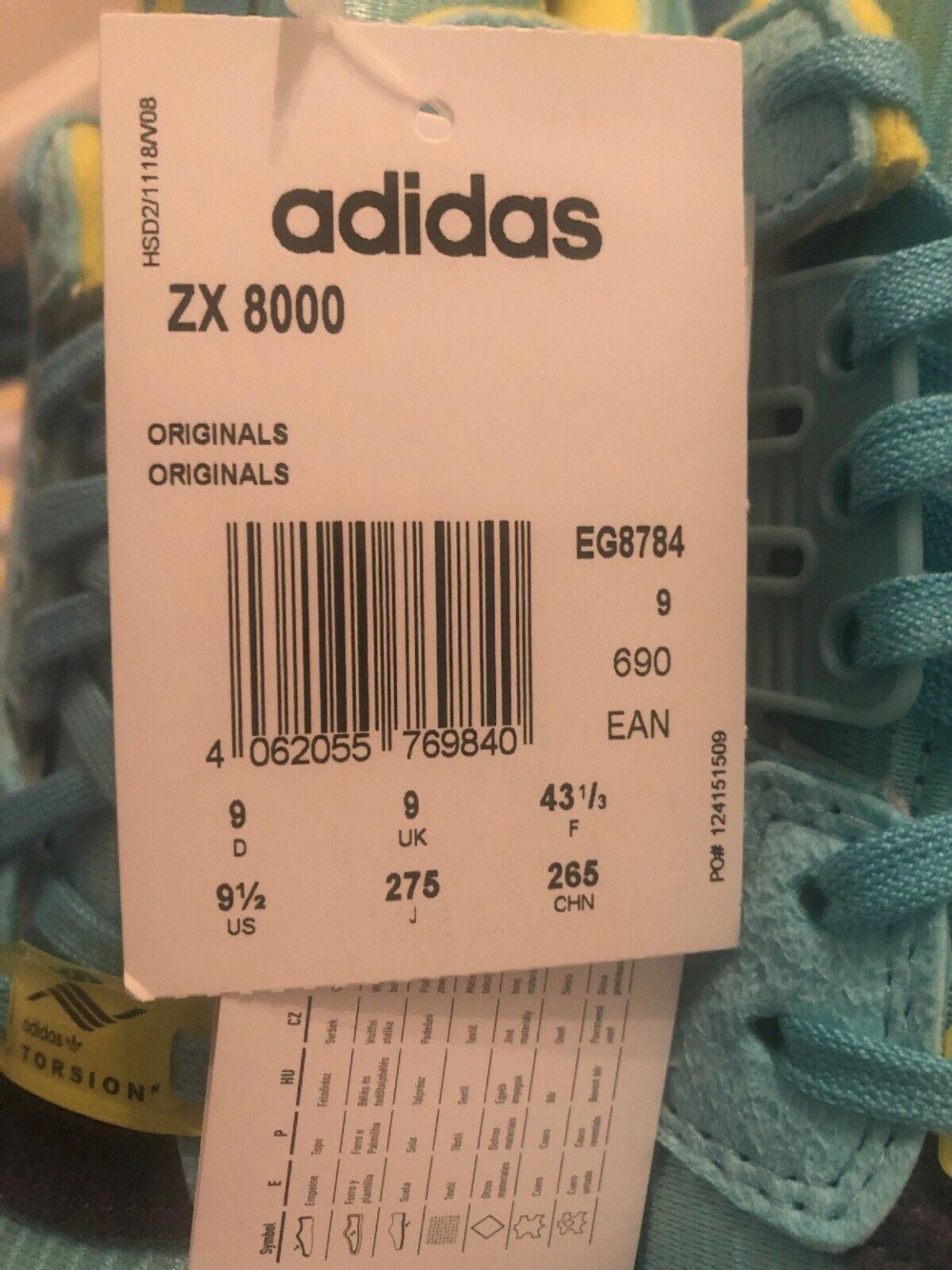 Adidas Originals zx 8000 - 9 uk-New 