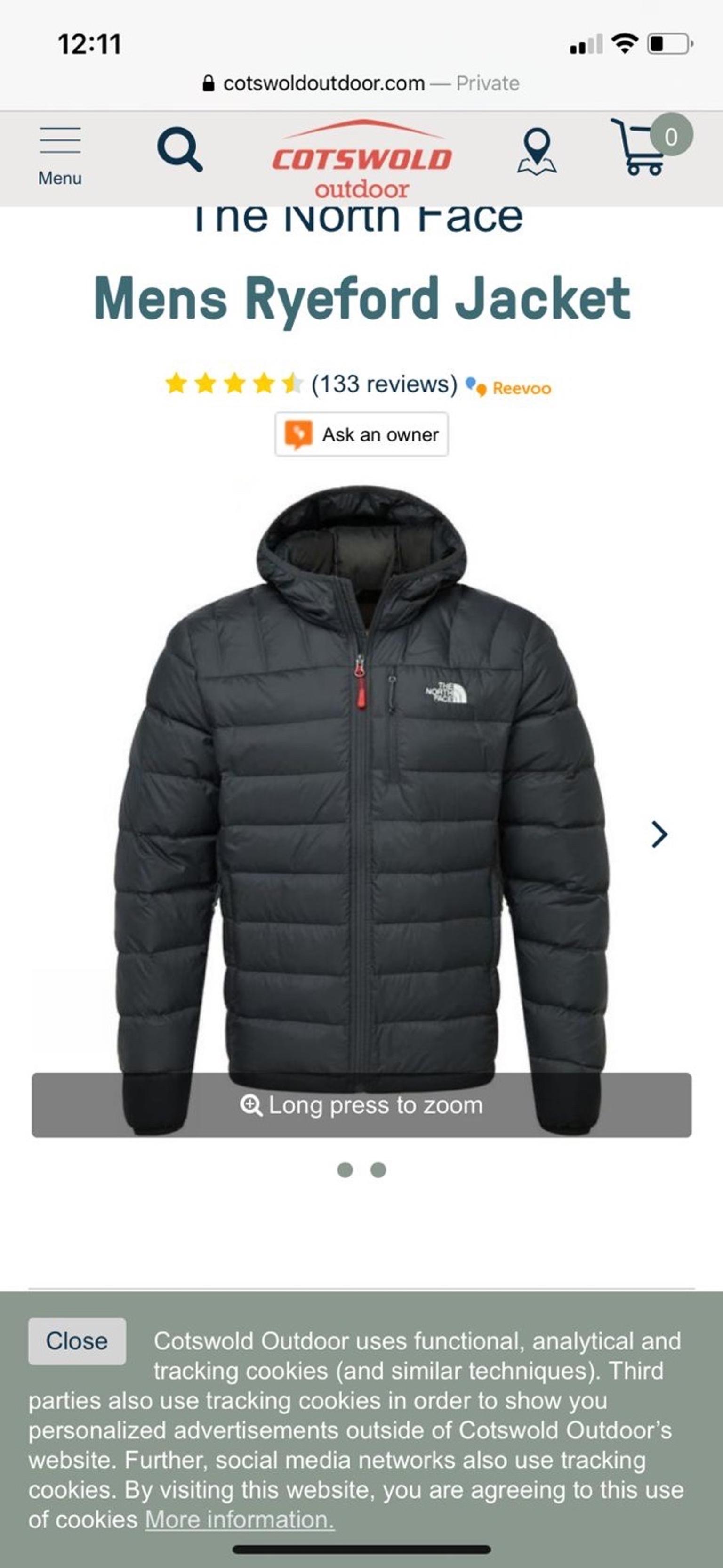 the north face mens ryeford jacket