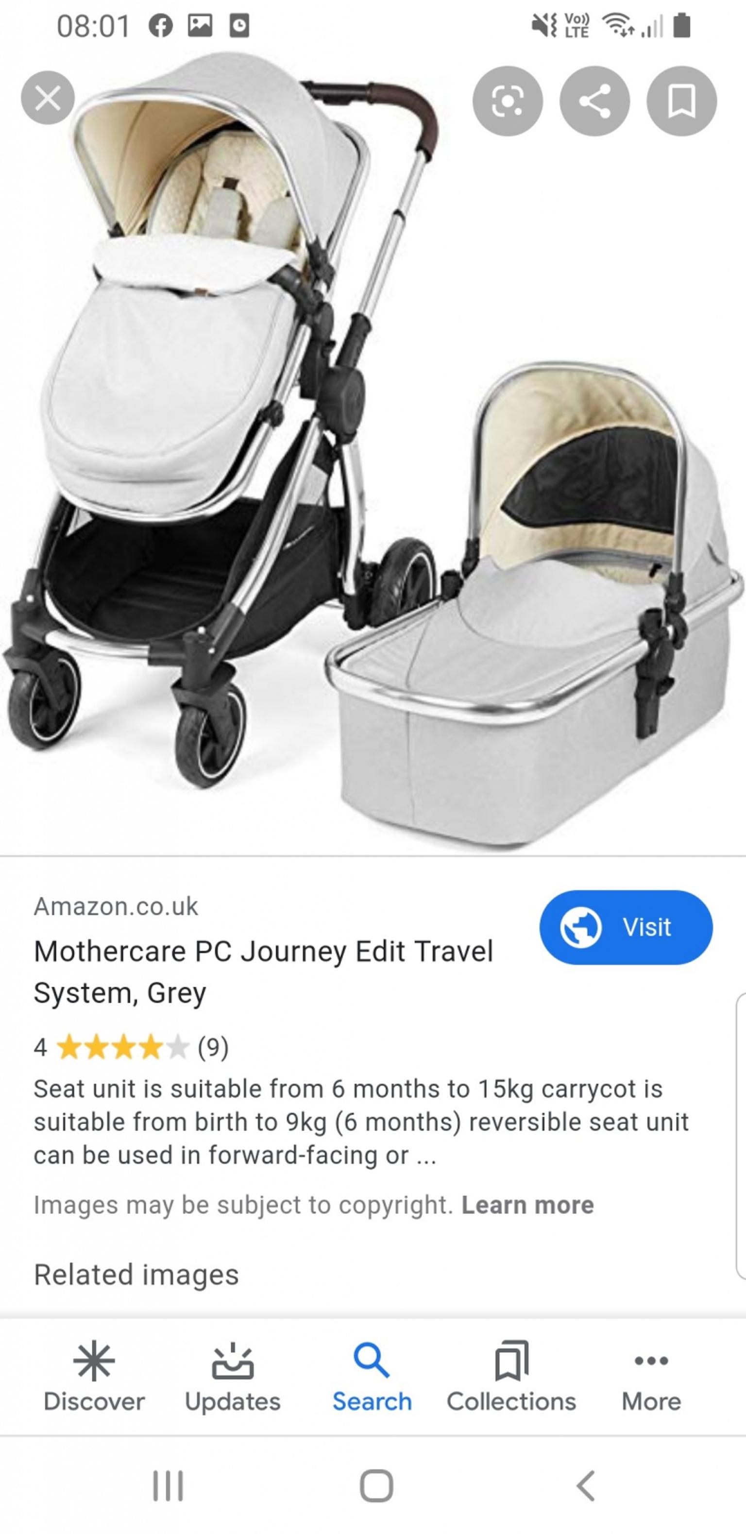 mothercare journey edit pushchair
