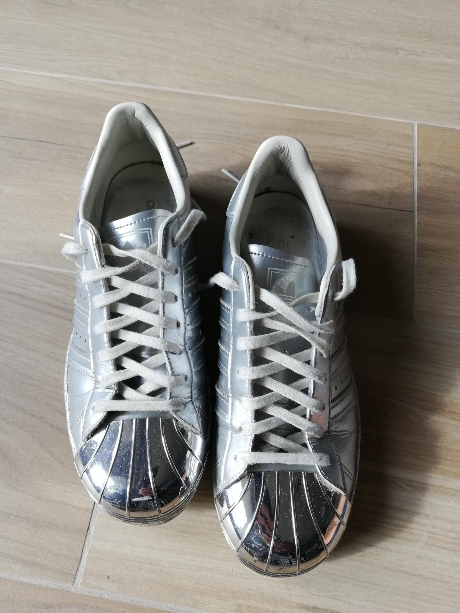 adidas superstar 80s silver metallic