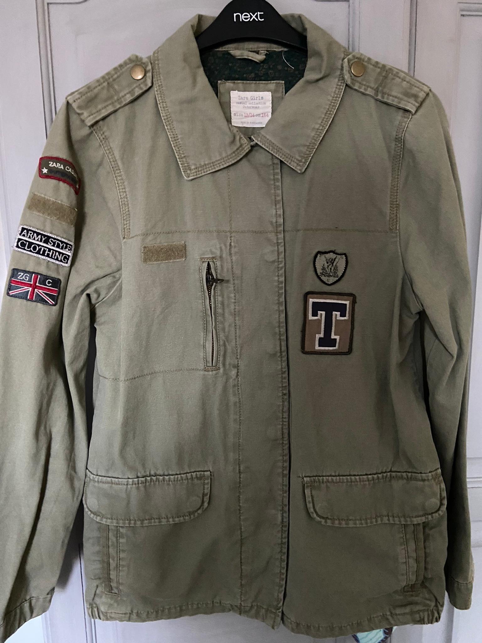 zara army jacket