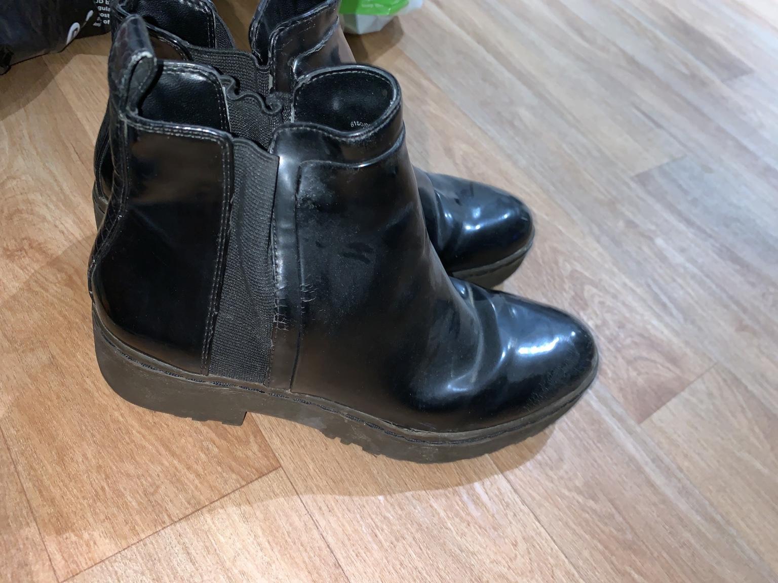 zara womens black boots