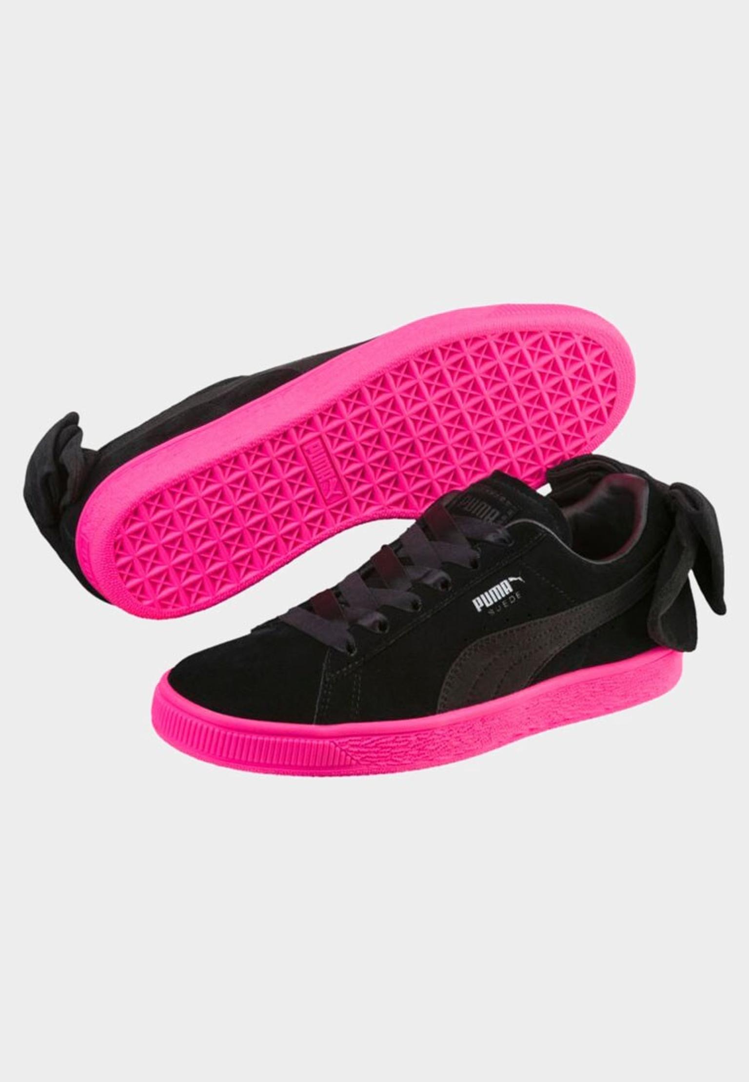 pink puma bow trainers