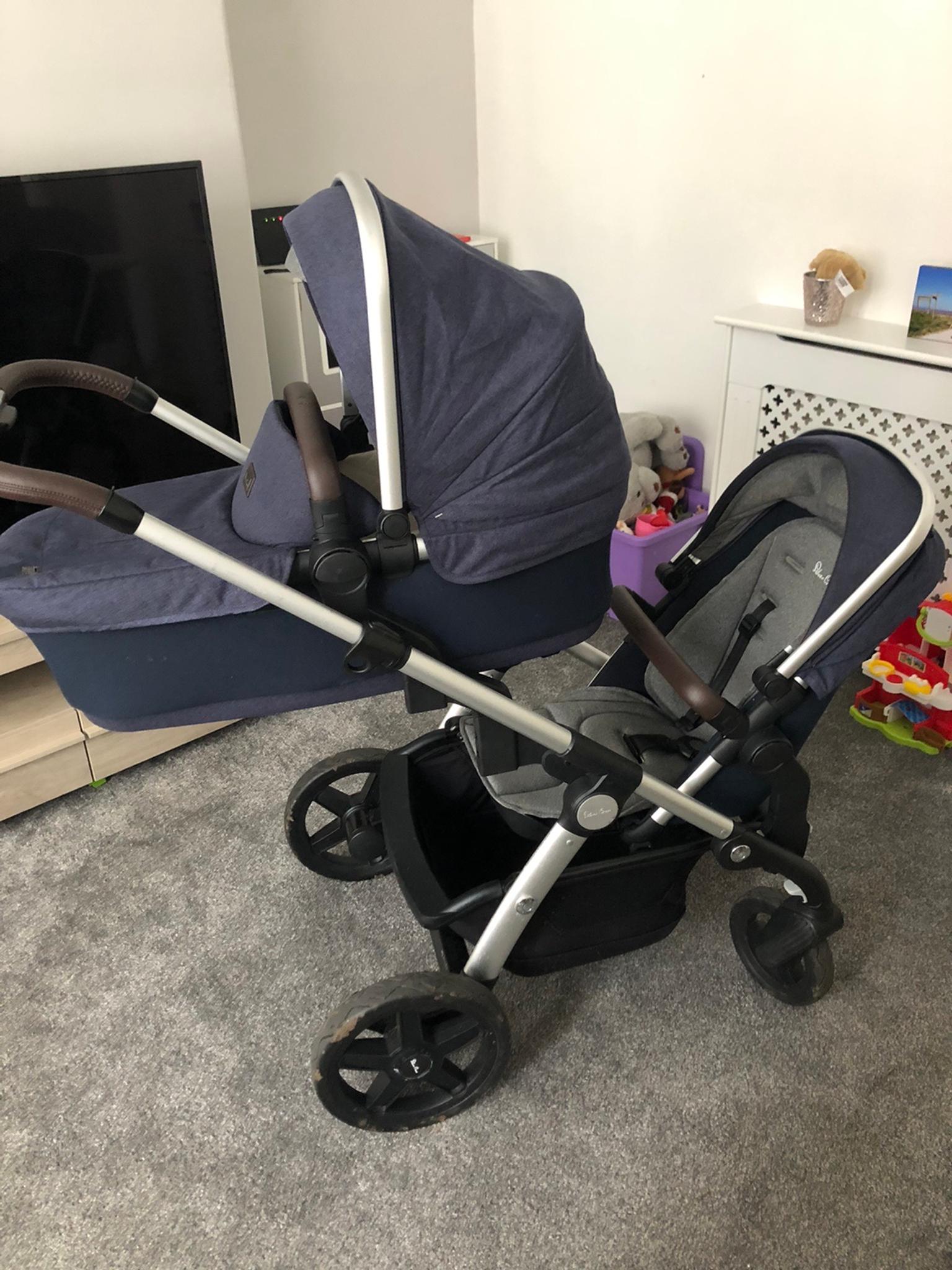 silver cross double pushchair