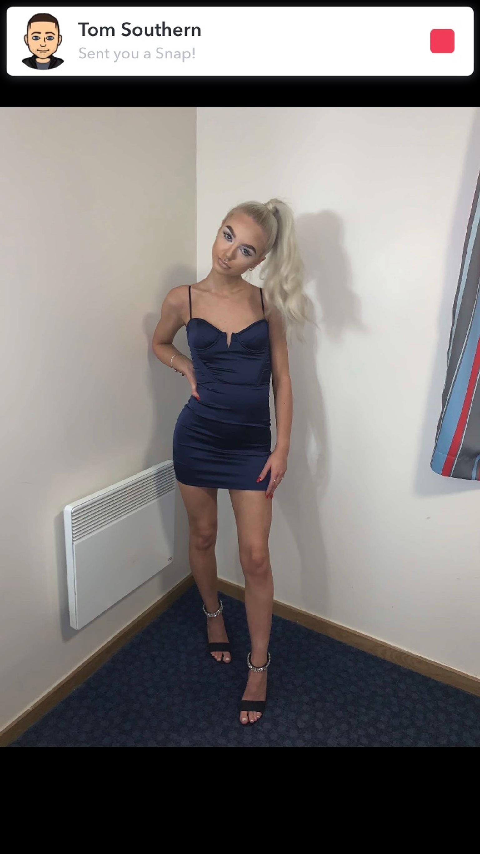 navy going out dress