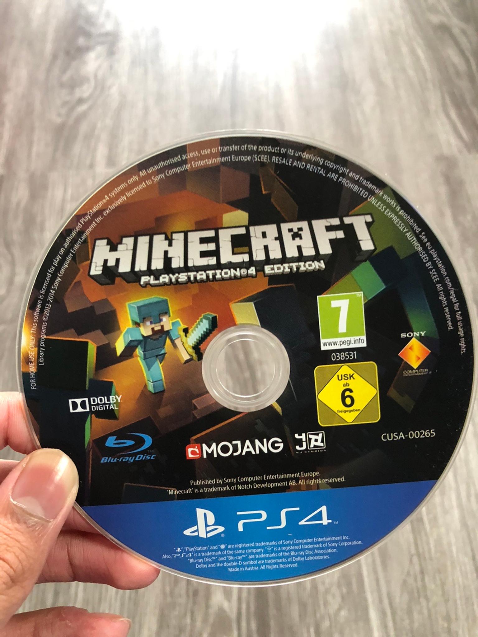 minecraft ps4 disc
