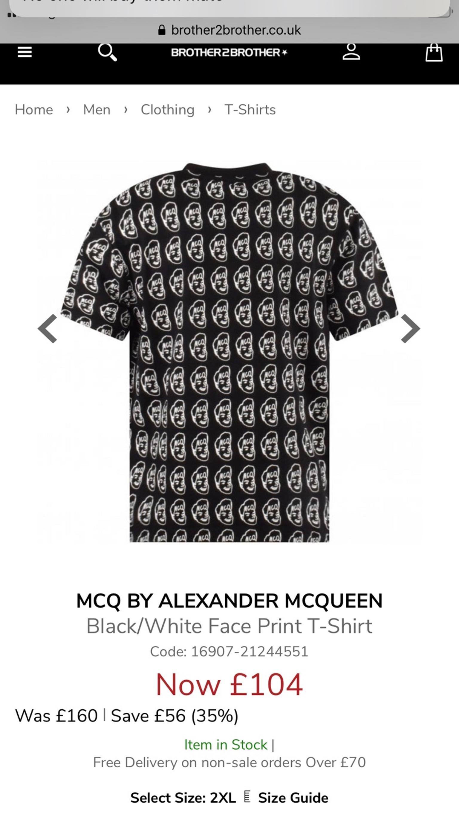 mcq t shirt sale