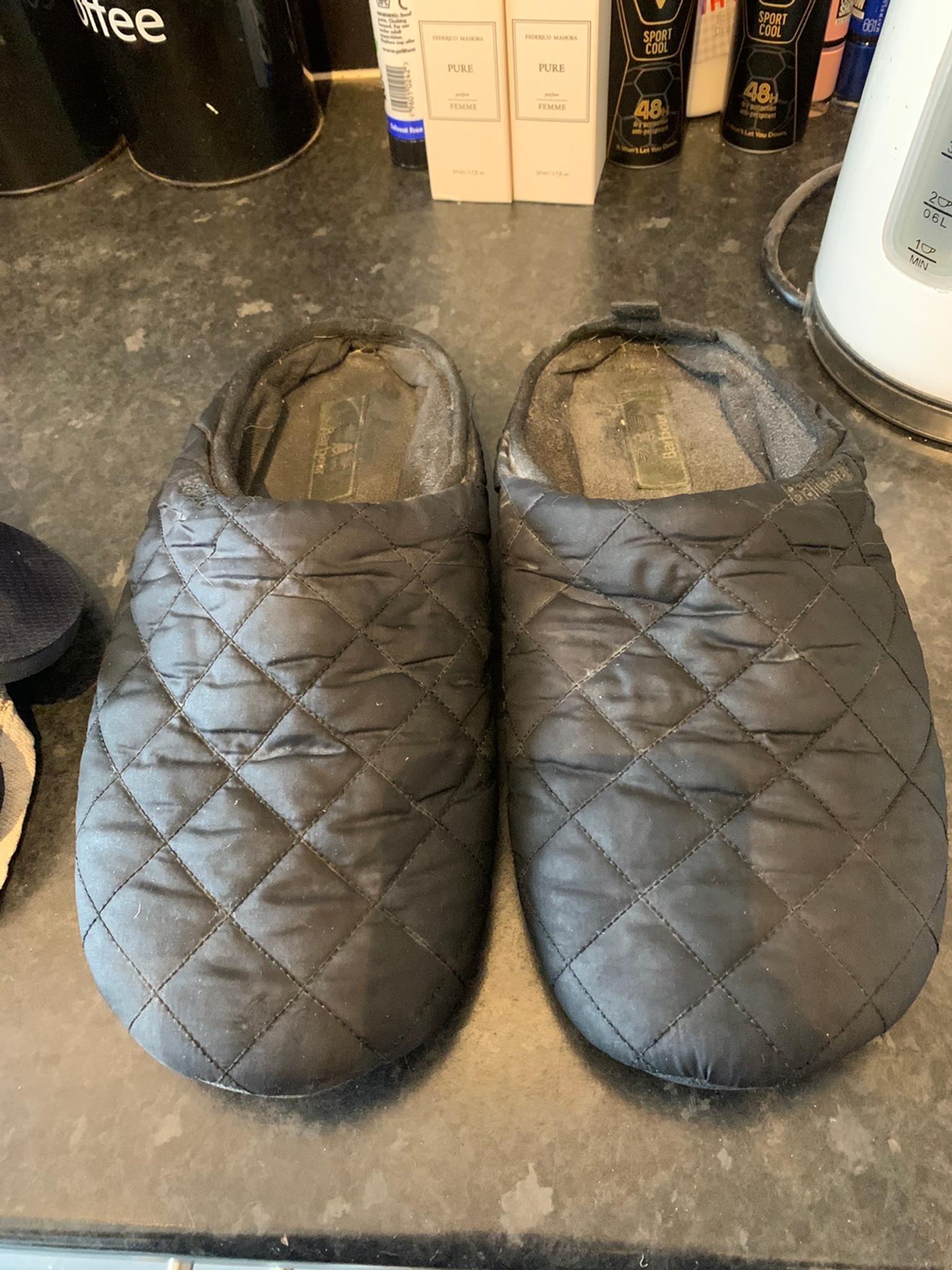 mens barbour slippers size 9