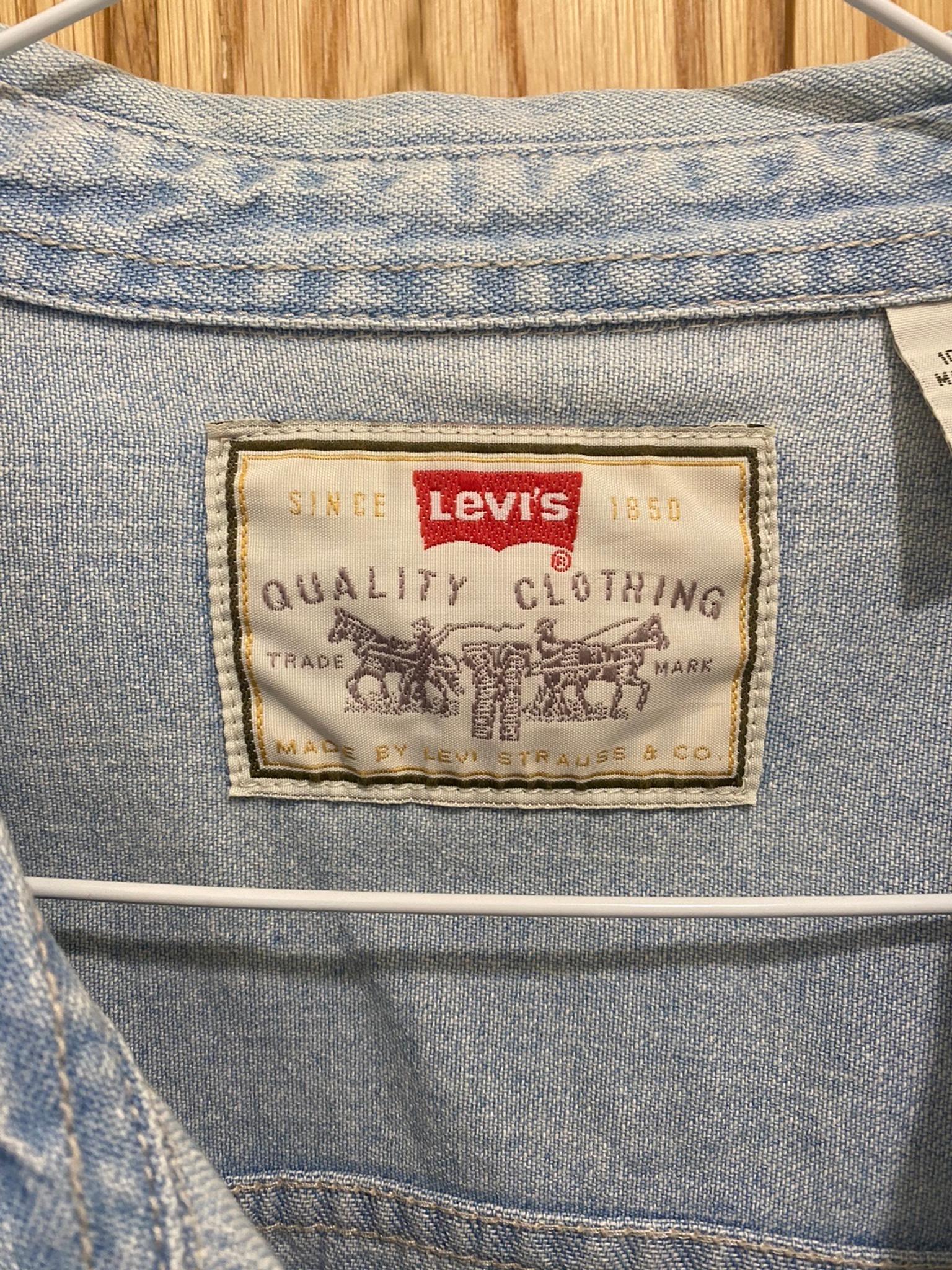 vintage levi's shirt labels