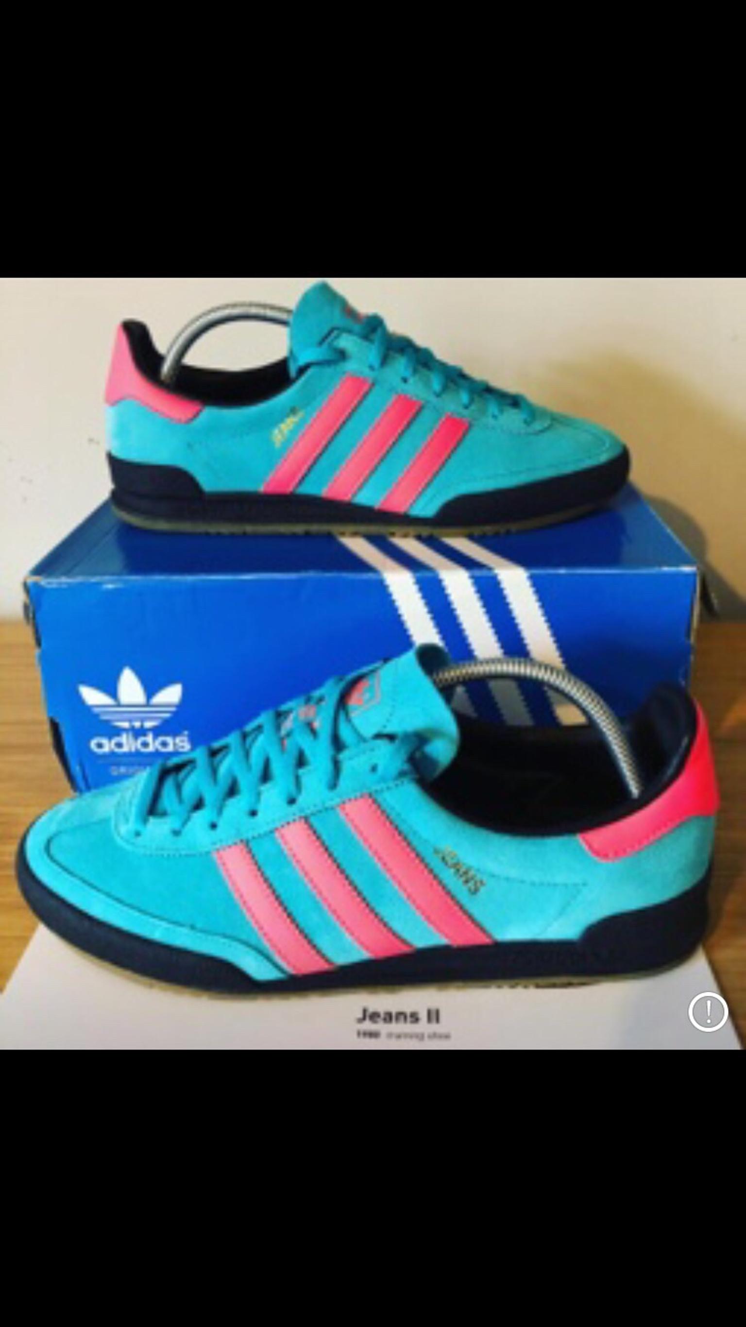 adidas jeans blue pink