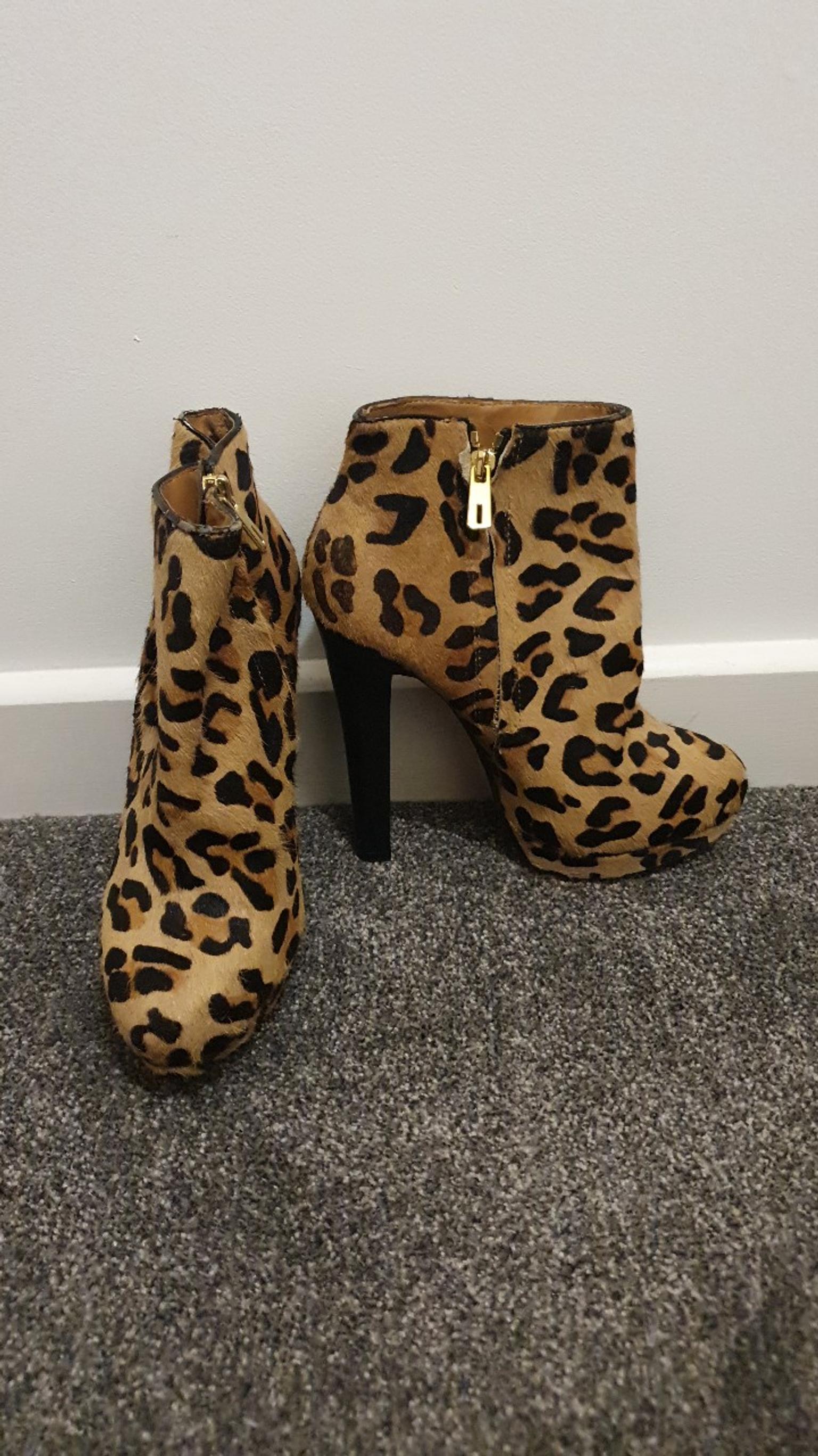 zara leopard boots