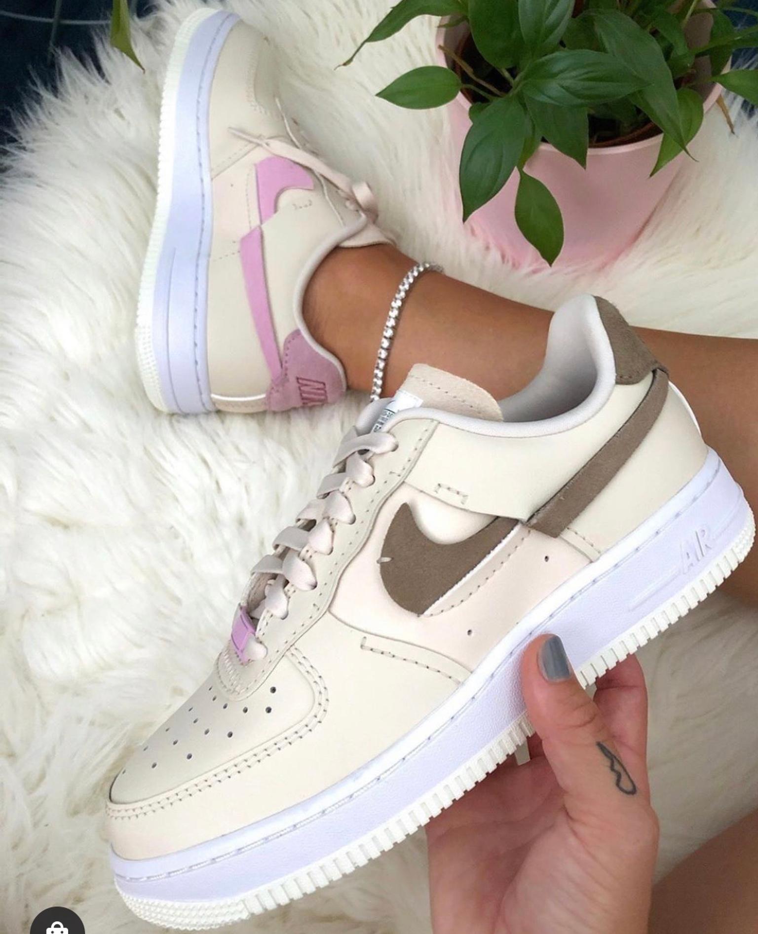 air force 1 07 trainers light orewood artic pink
