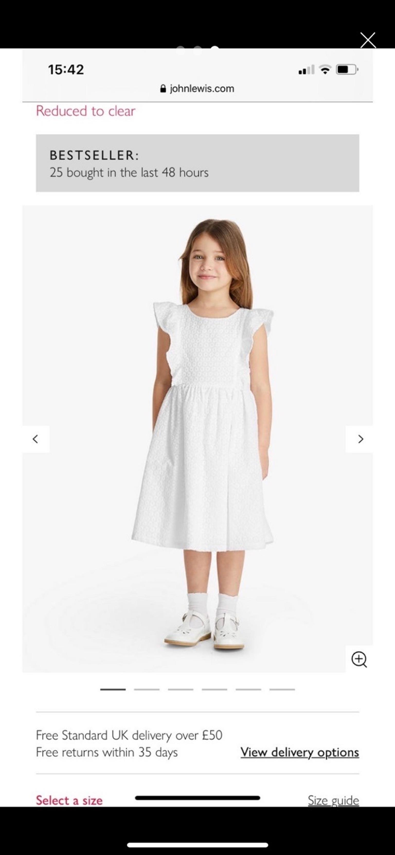 zara kids white dress
