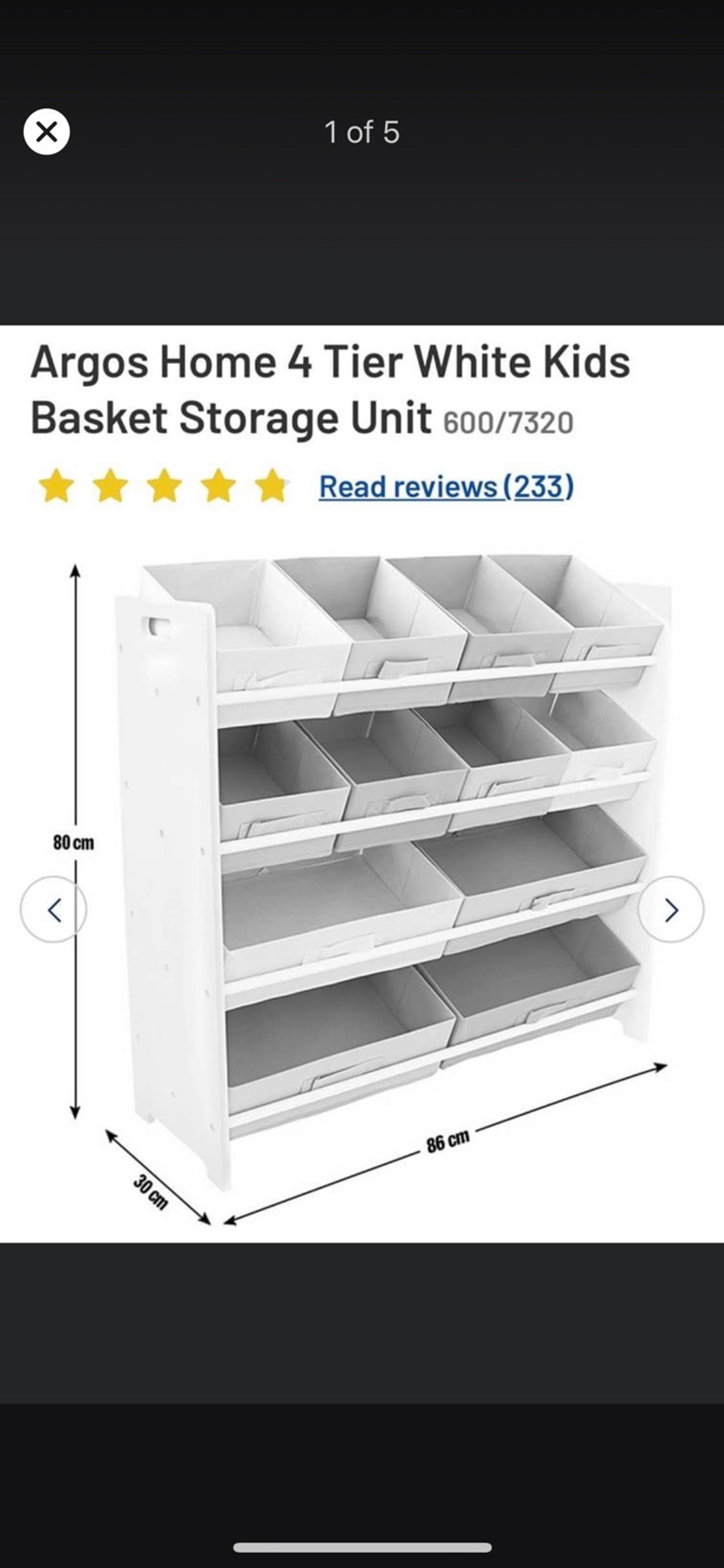 childrens basket storage unit
