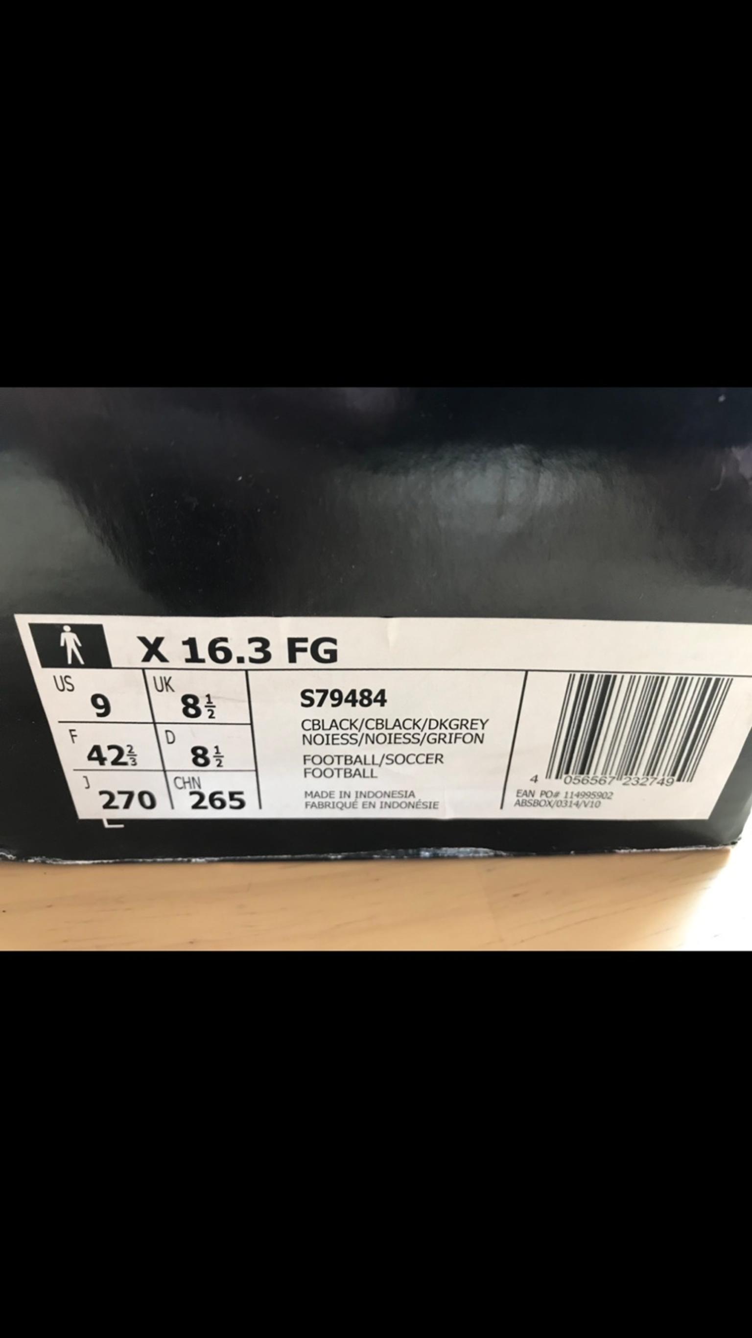 Adidas X 16.3 Football Boots Blackout in London Borough of Havering for  £50.00 for sale | Shpock
