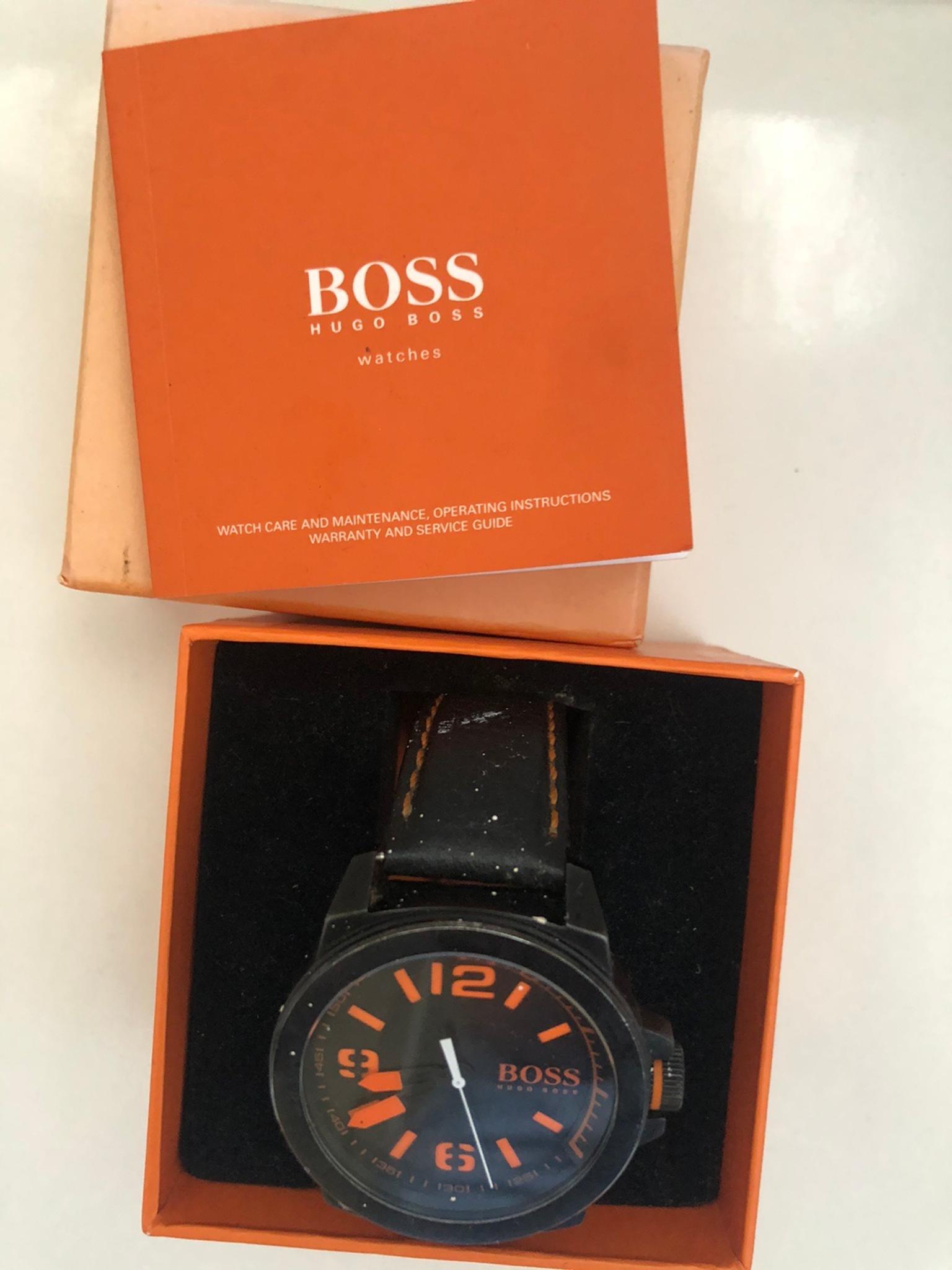 hugo boss orange black watch